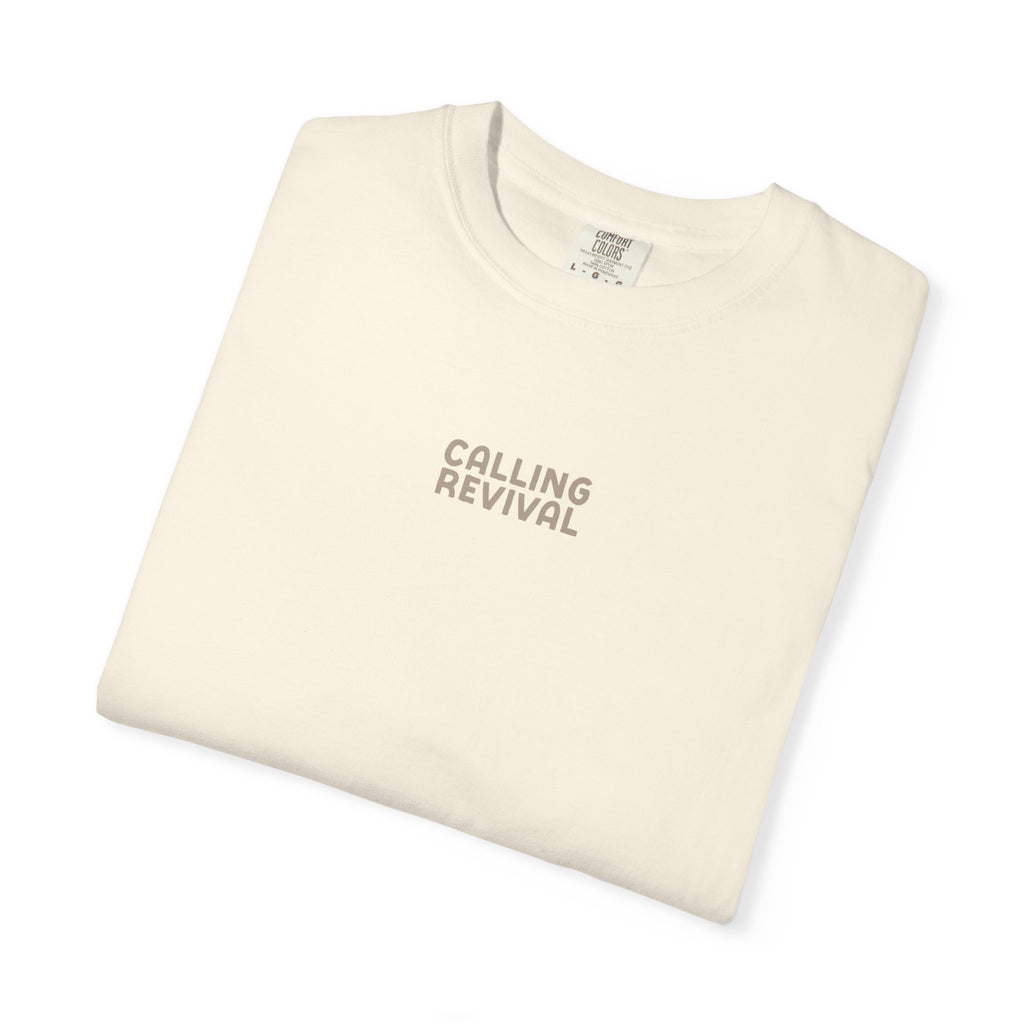 Prayer Works Cross T‑Shirt — Garment-Dyed Christian Tee