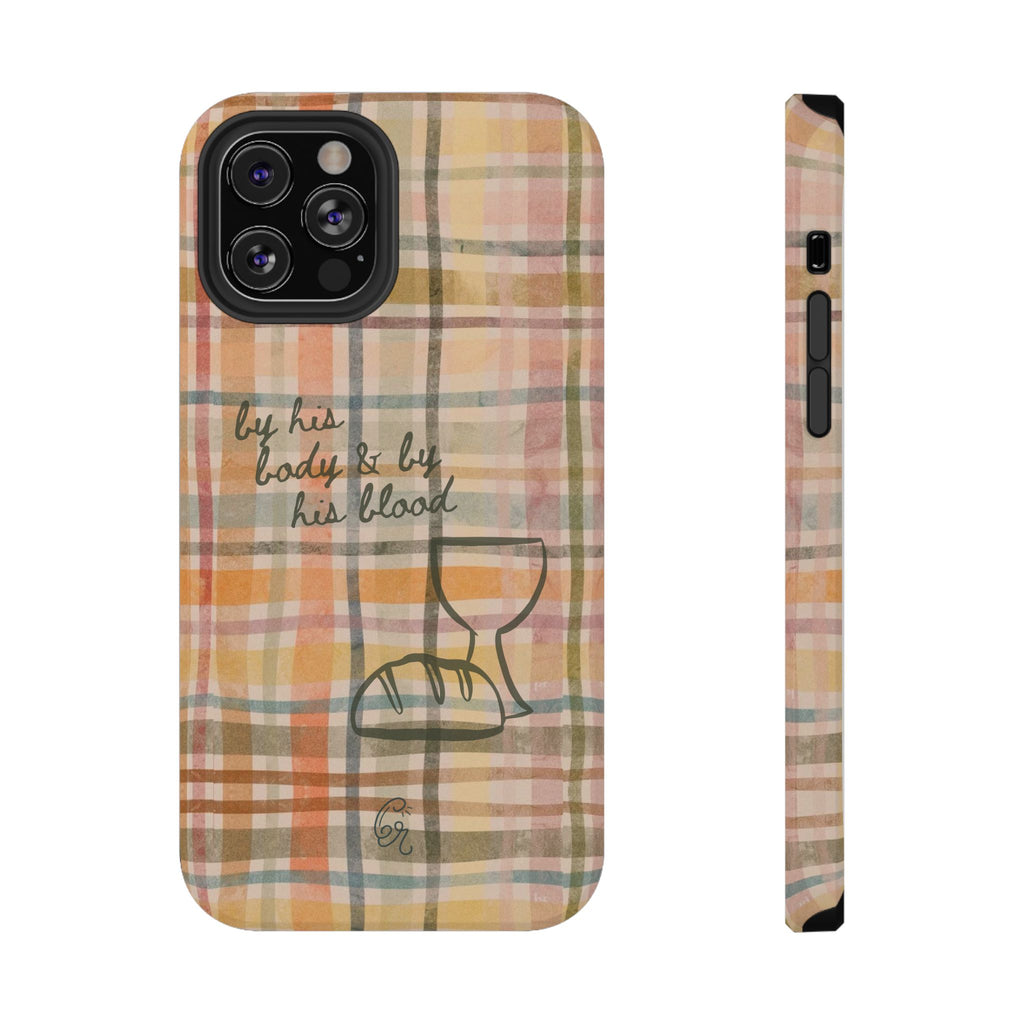 By his body & by his blood Phone Case | Christian matte Phone case