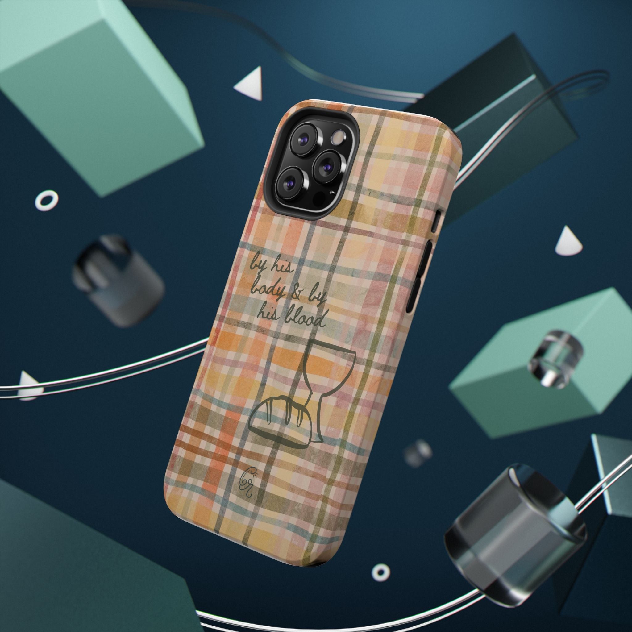 By his body & by his blood Phone Case | Christian matte Phone case