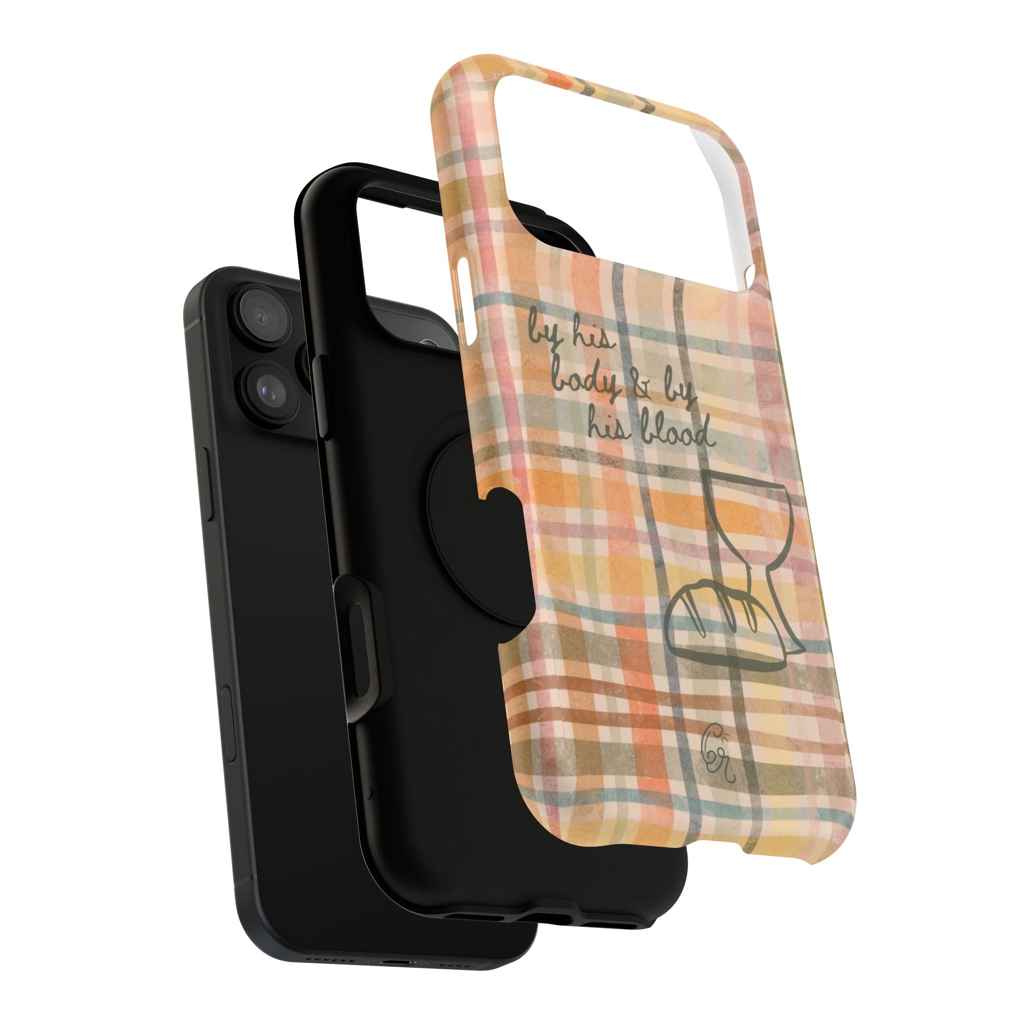 By his body & by his blood Phone Case | Christian matte Phone case