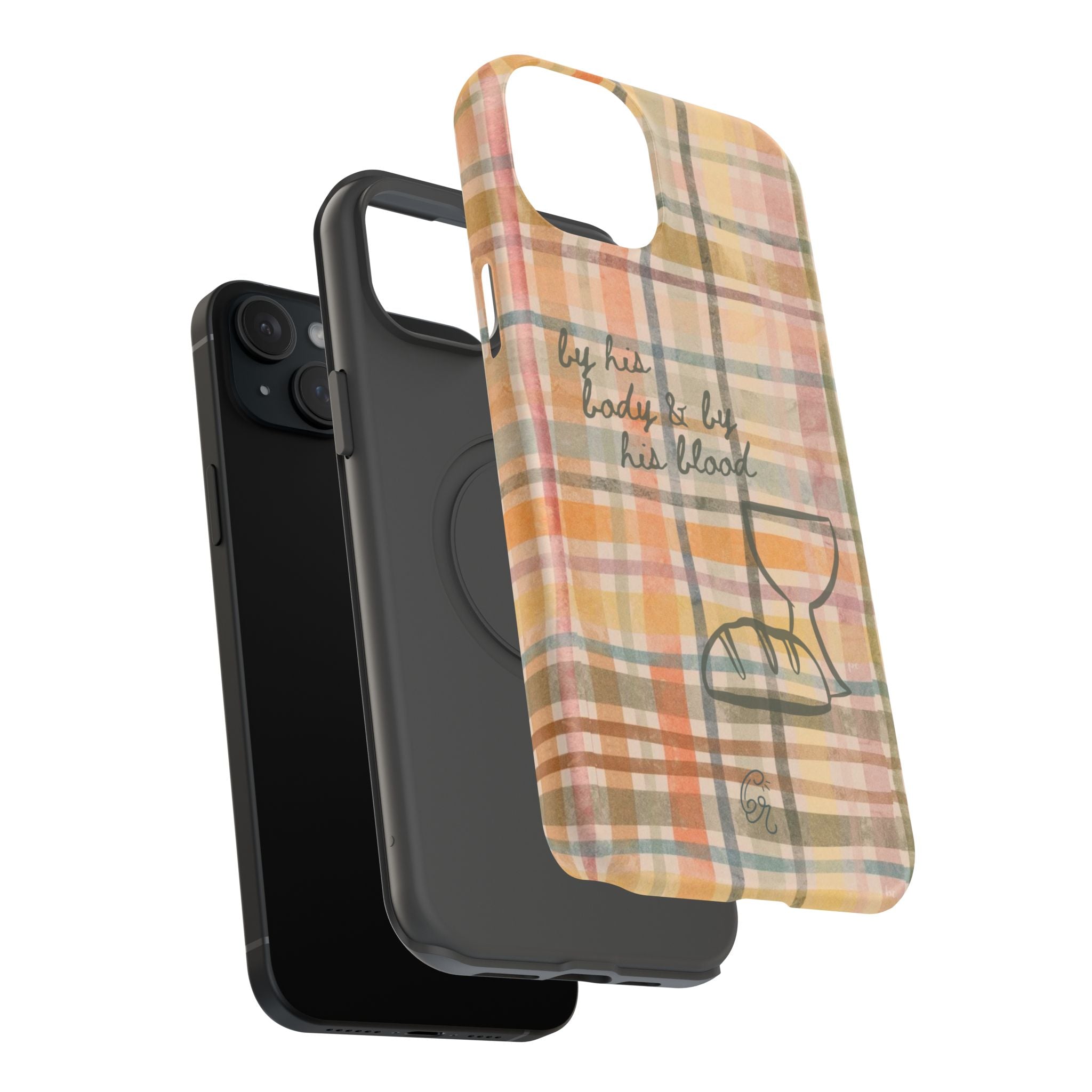 By his body & by his blood Phone Case | Christian matte Phone case