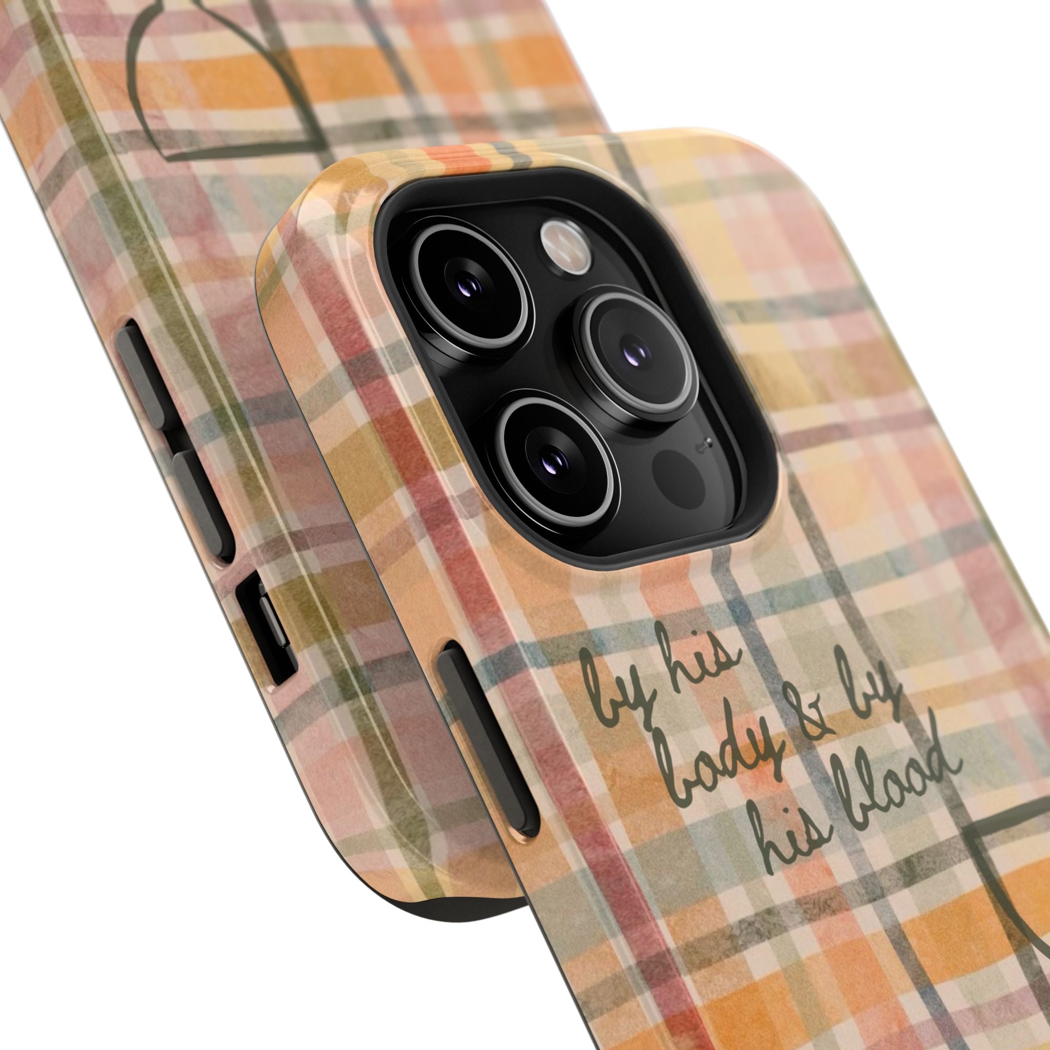 By his body & by his blood Phone Case | Christian matte Phone case
