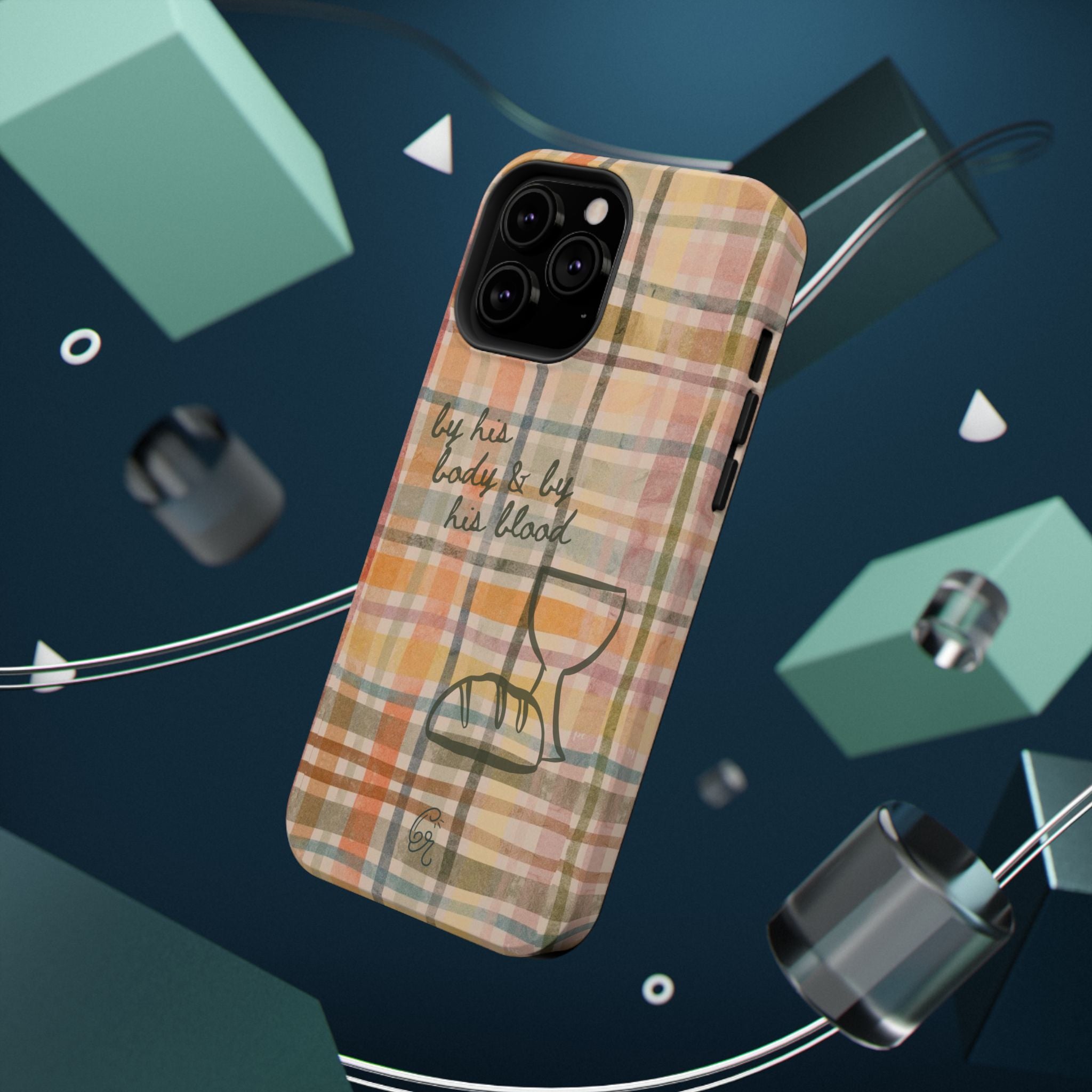 By his body & by his blood Phone Case | Christian matte Phone case