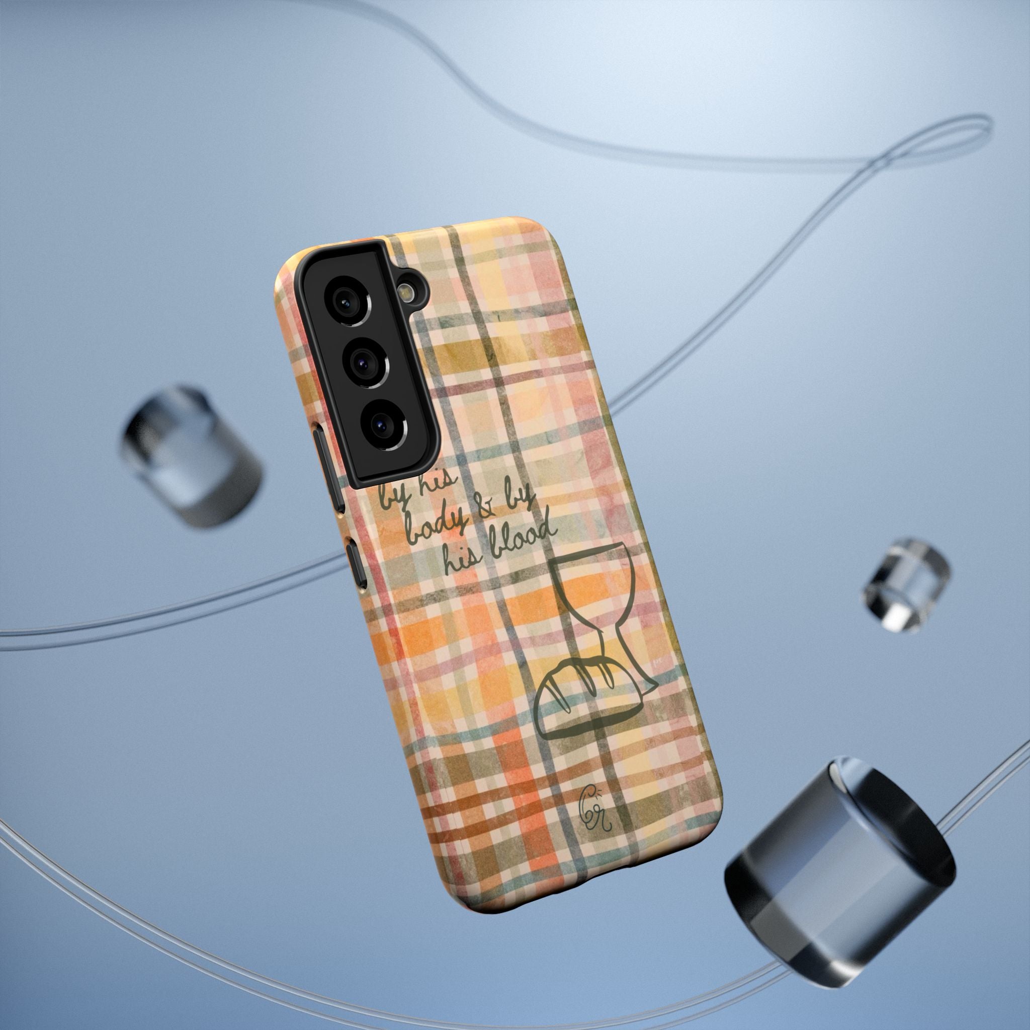 By his body & by his blood Phone Case | Christian matte Phone case