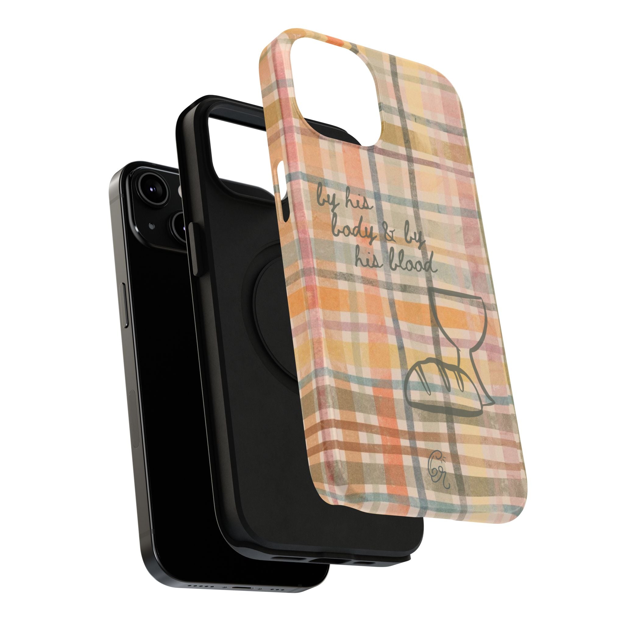 By his body & by his blood Phone Case | Christian matte Phone case