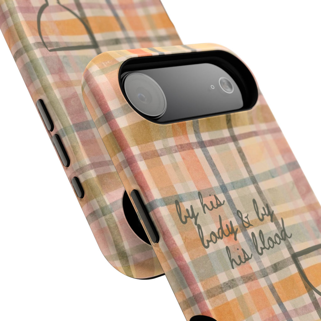 By his body & by his blood Phone Case | Christian matte Phone case