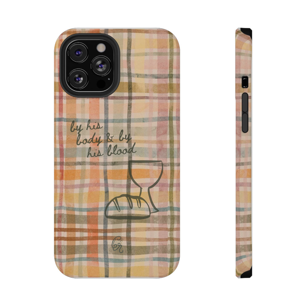 By his body & by his blood Phone Case | Christian matte Phone case