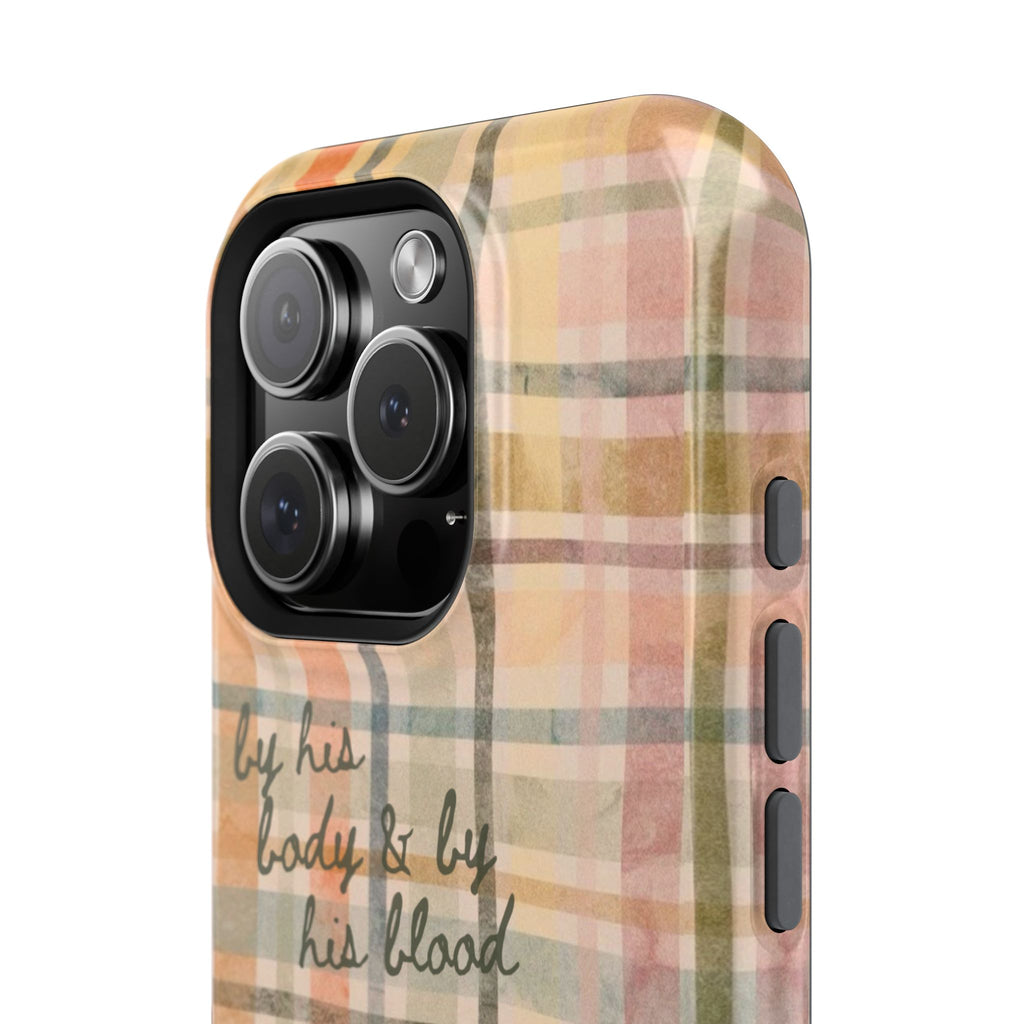 By his body & by his blood Phone Case | Christian matte Phone case
