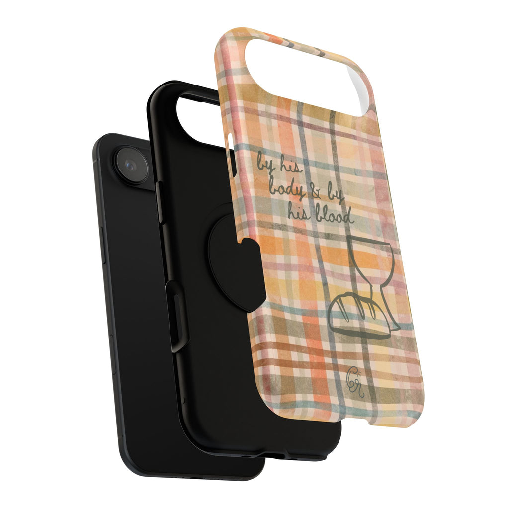 By his body & by his blood Phone Case | Christian matte Phone case