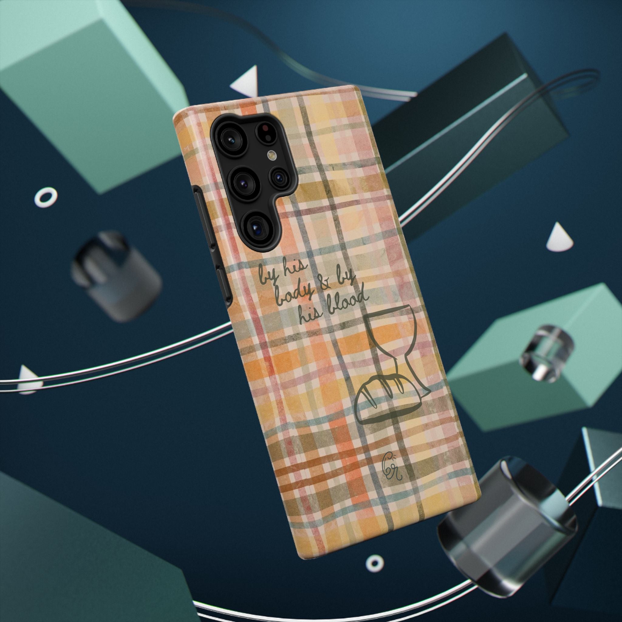 By his body & by his blood Phone Case | Christian matte Phone case
