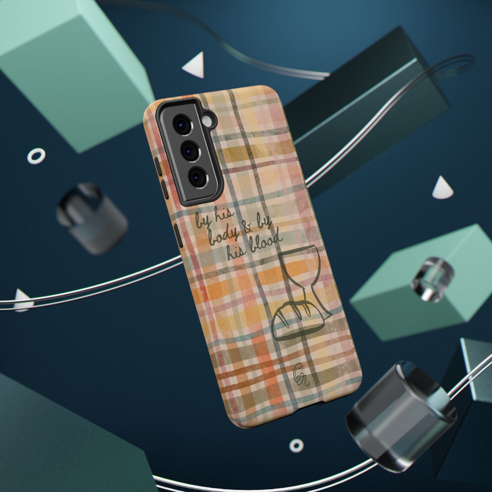 By his body & by his blood Phone Case | Christian matte Phone case
