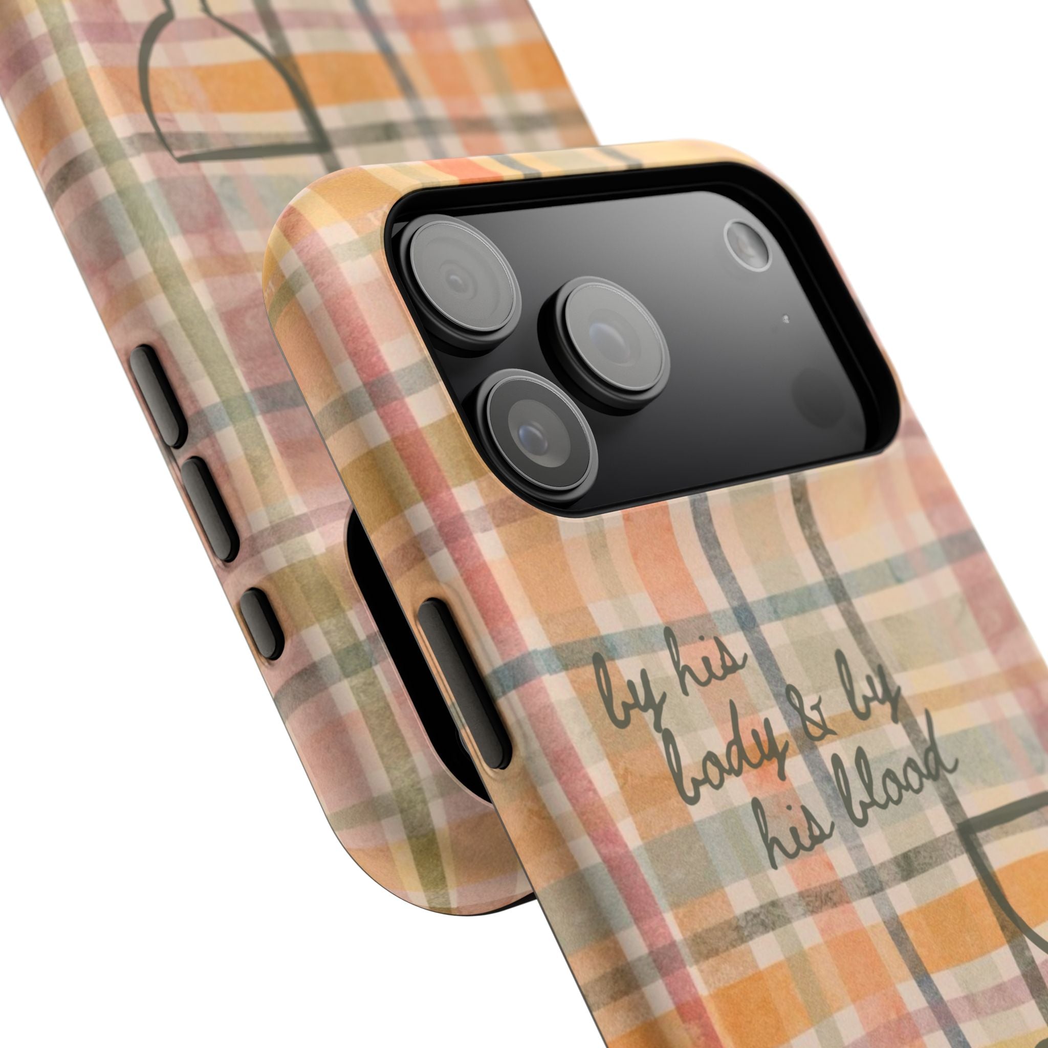 By his body & by his blood Phone Case | Christian matte Phone case