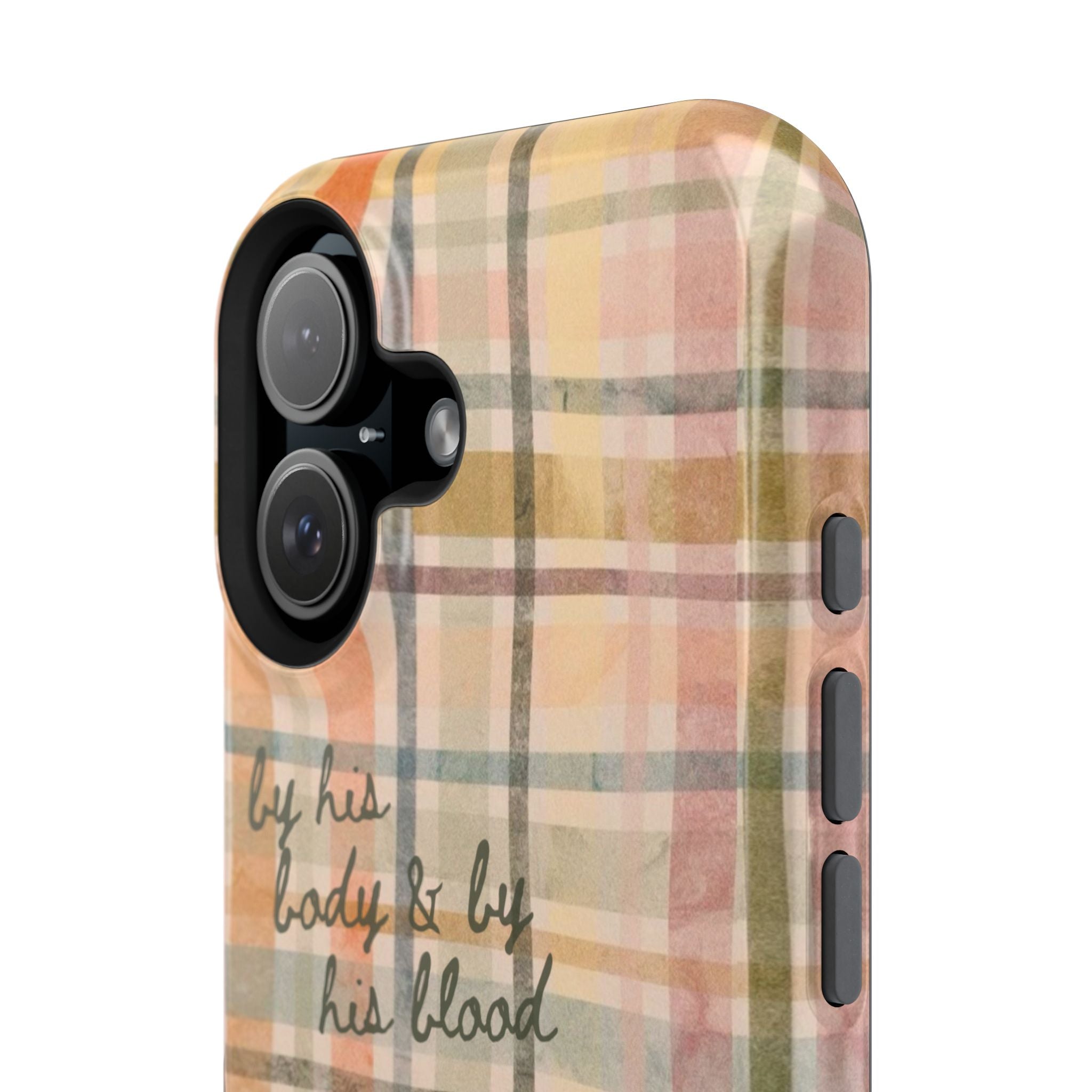 By his body & by his blood Phone Case | Christian matte Phone case