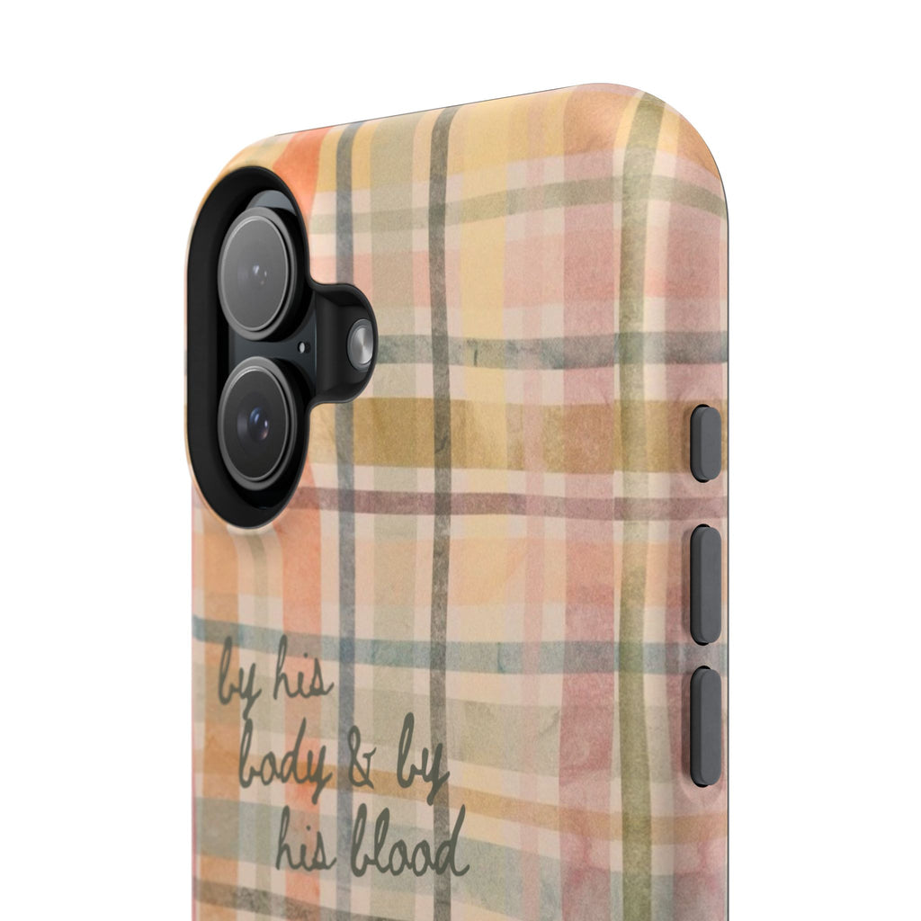 By his body & by his blood Phone Case | Christian matte Phone case