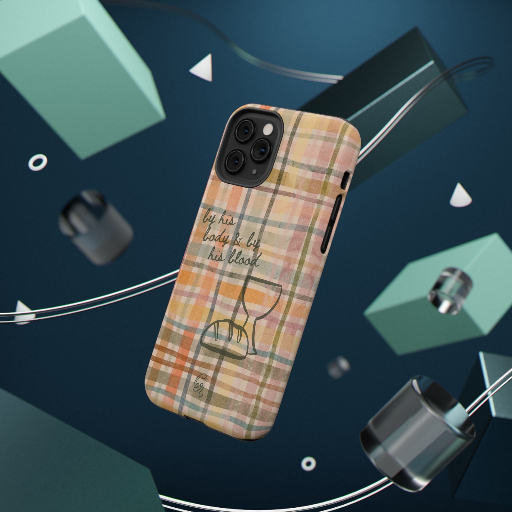By his body & by his blood Phone Case | Christian matte Phone case