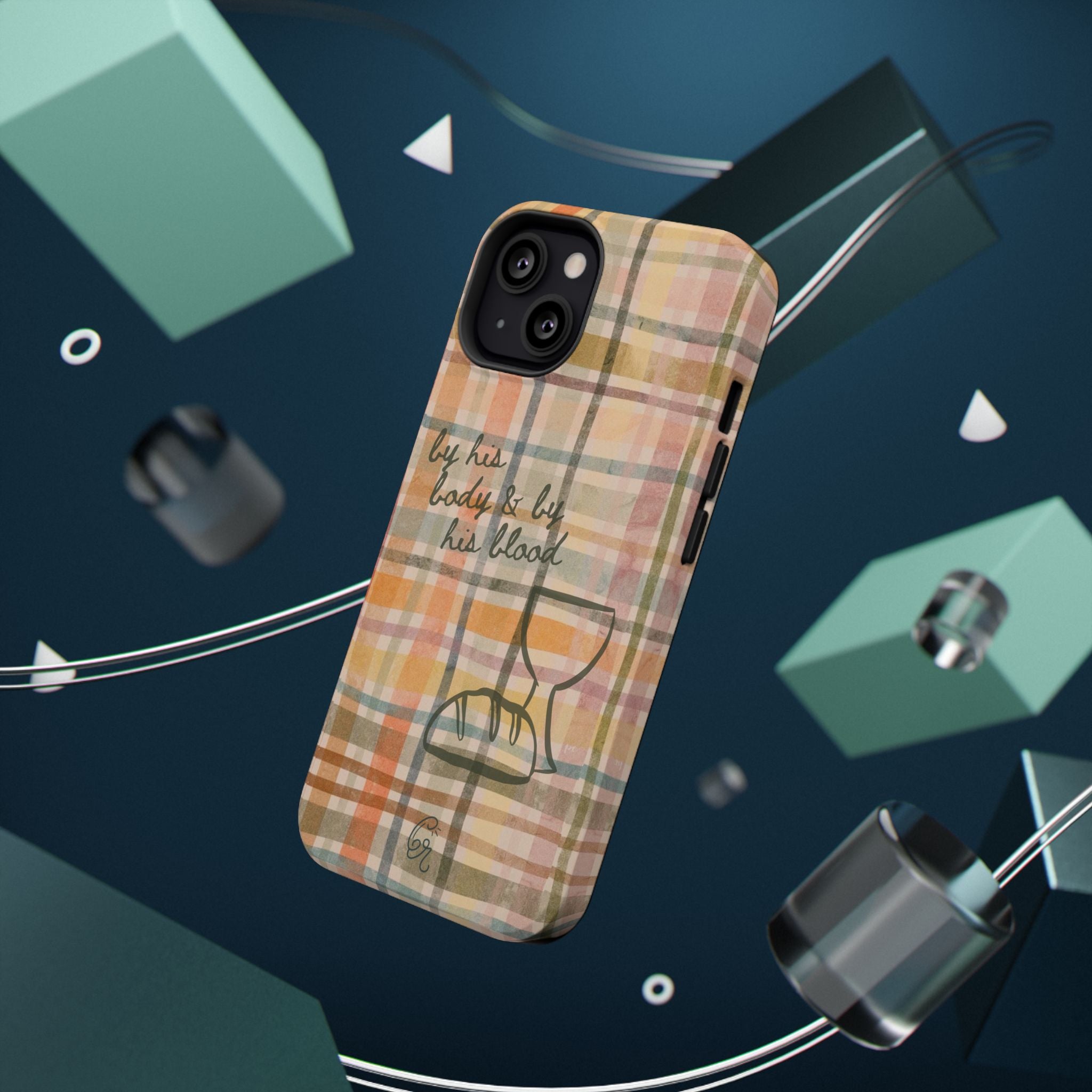 By his body & by his blood Phone Case | Christian matte Phone case