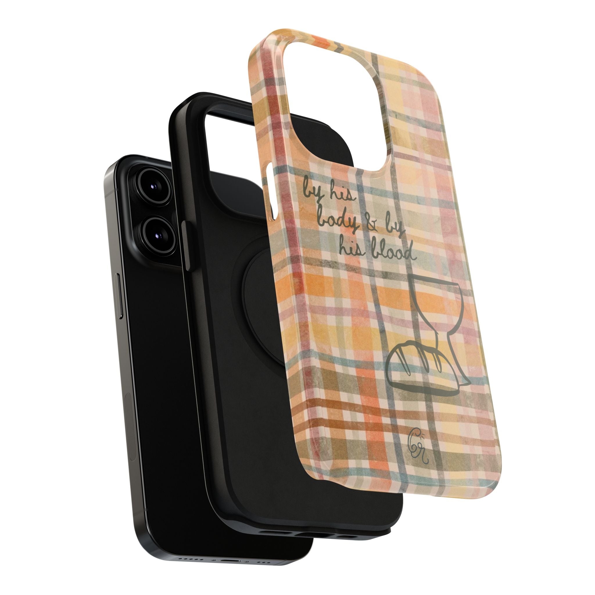 By his body & by his blood Phone Case | Christian matte Phone case