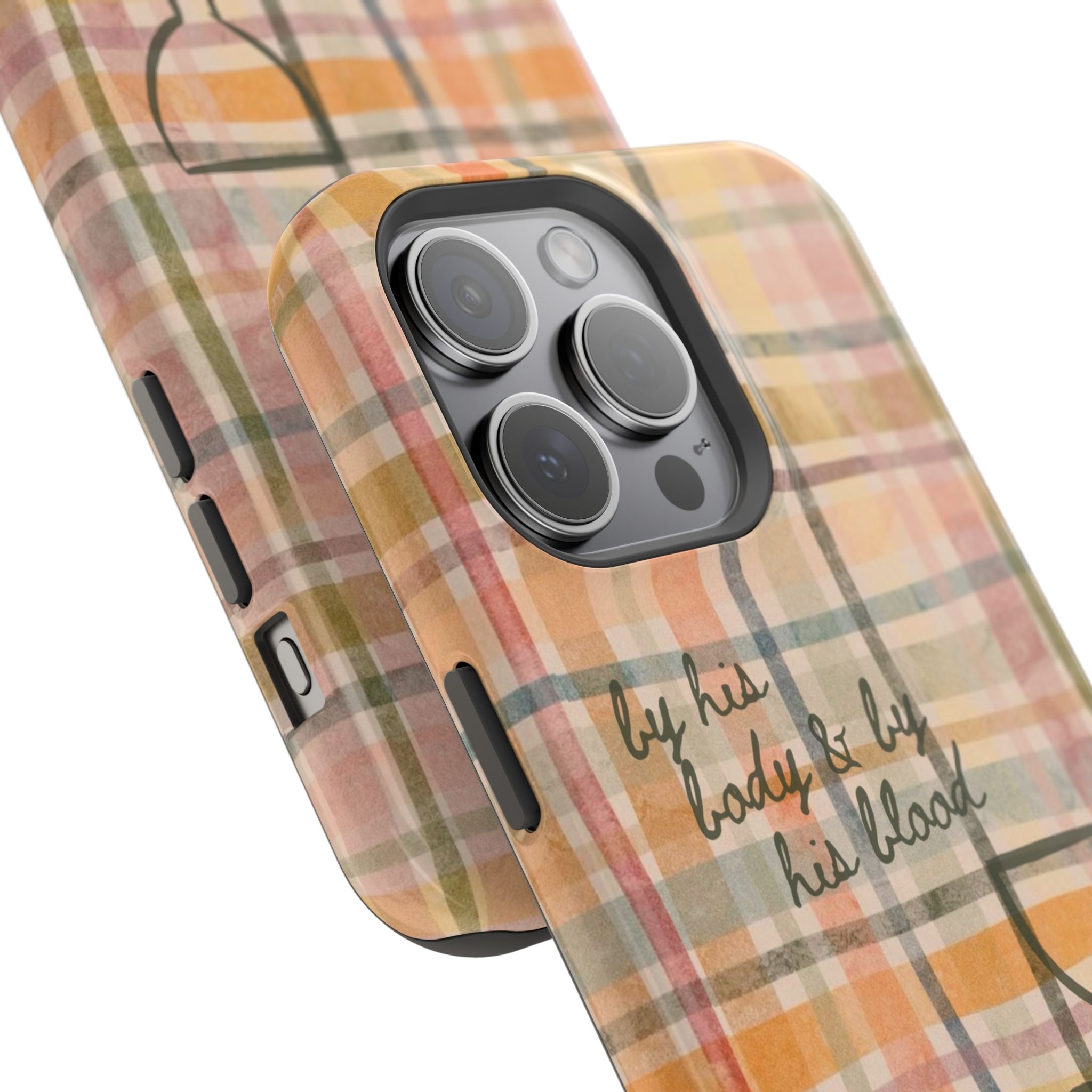 By his body & by his blood Phone Case | Christian matte Phone case