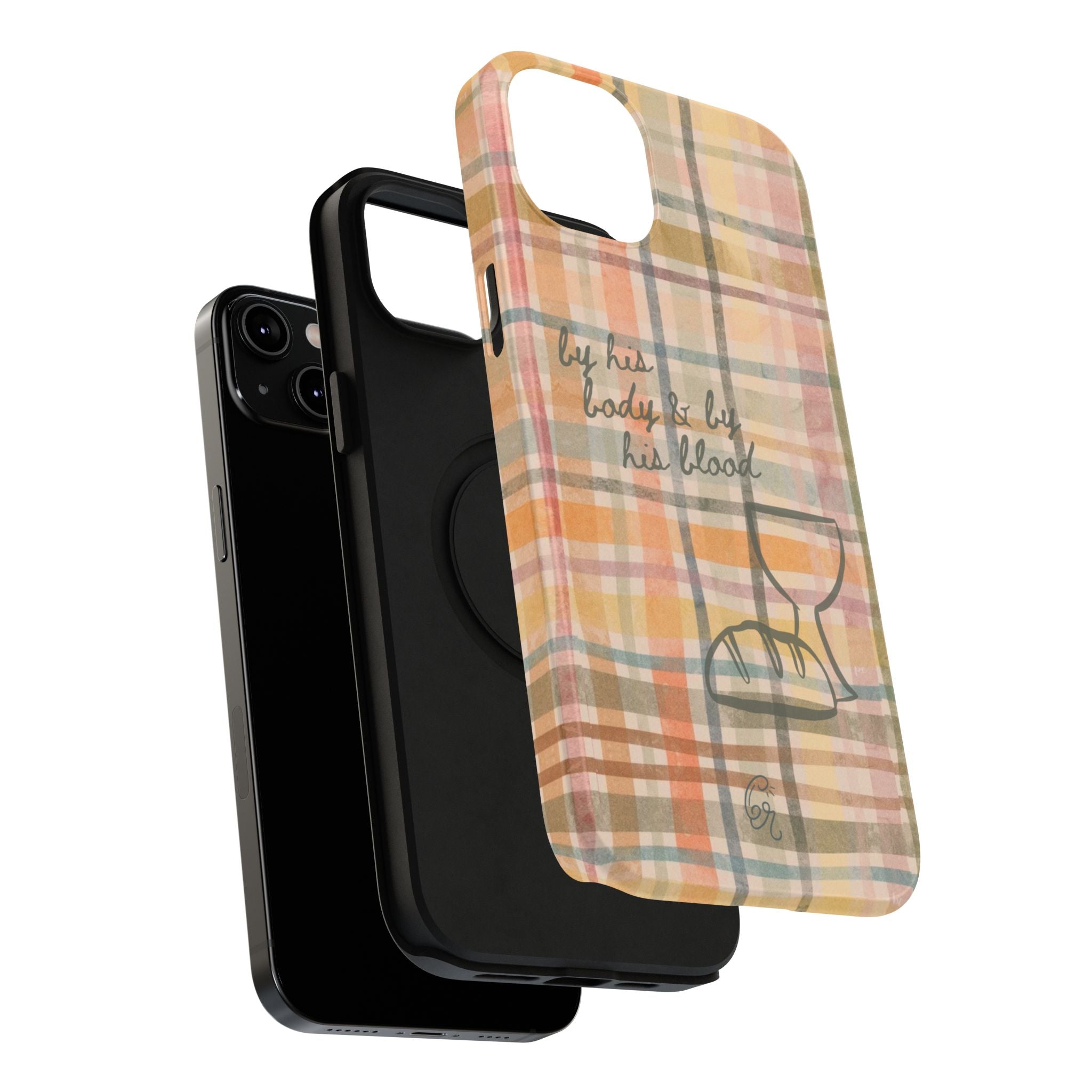 By his body & by his blood Phone Case | Christian matte Phone case