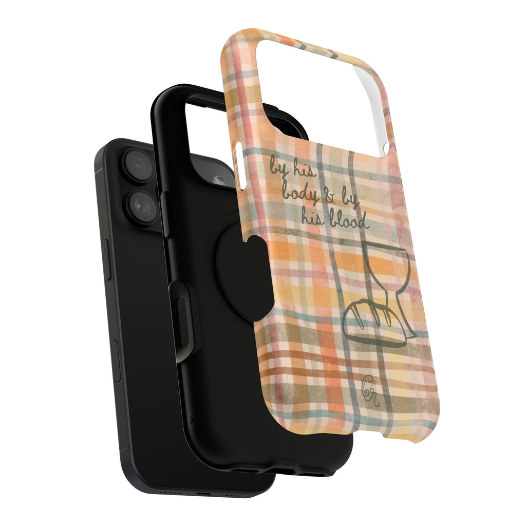 By his body & by his blood Phone Case | Christian matte Phone case