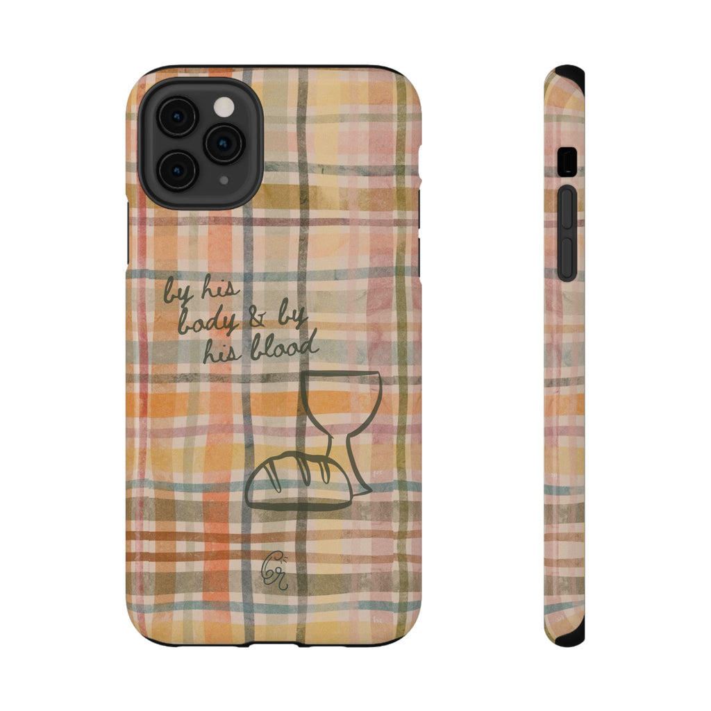 By his body & by his blood Phone Case | Christian matte Phone case