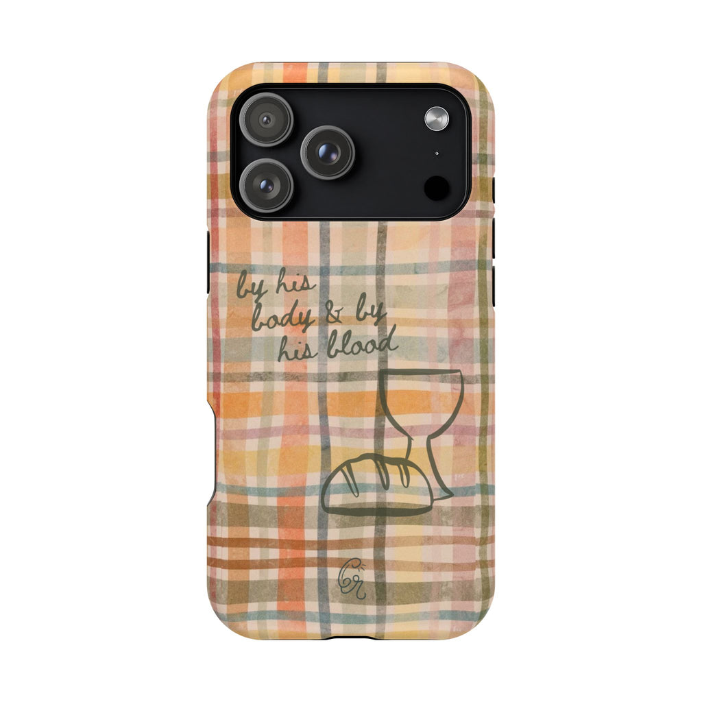 By his body & by his blood Phone Case | Christian matte Phone case