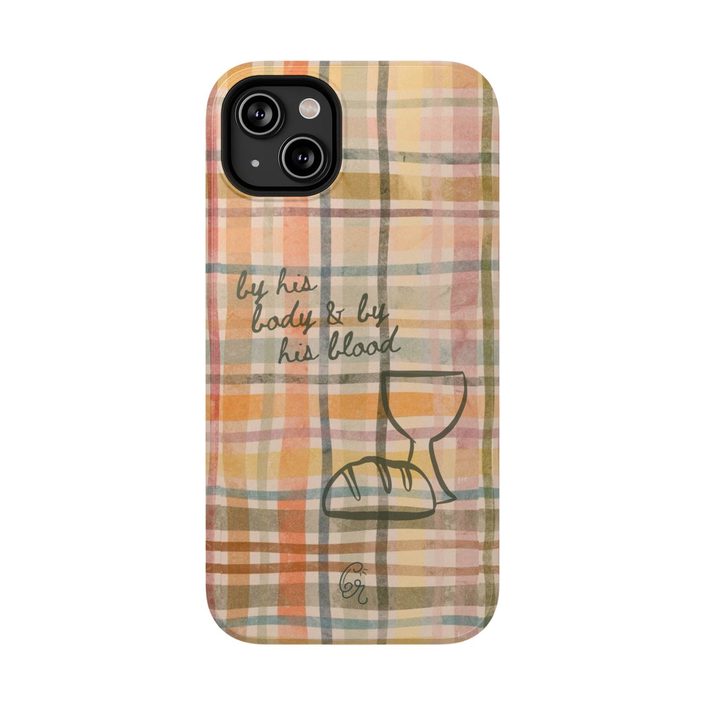 By his body & by his blood Phone Case | Christian matte Phone case