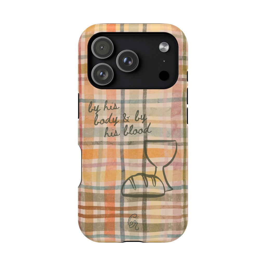 By his body & by his blood Phone Case | Christian matte Phone case