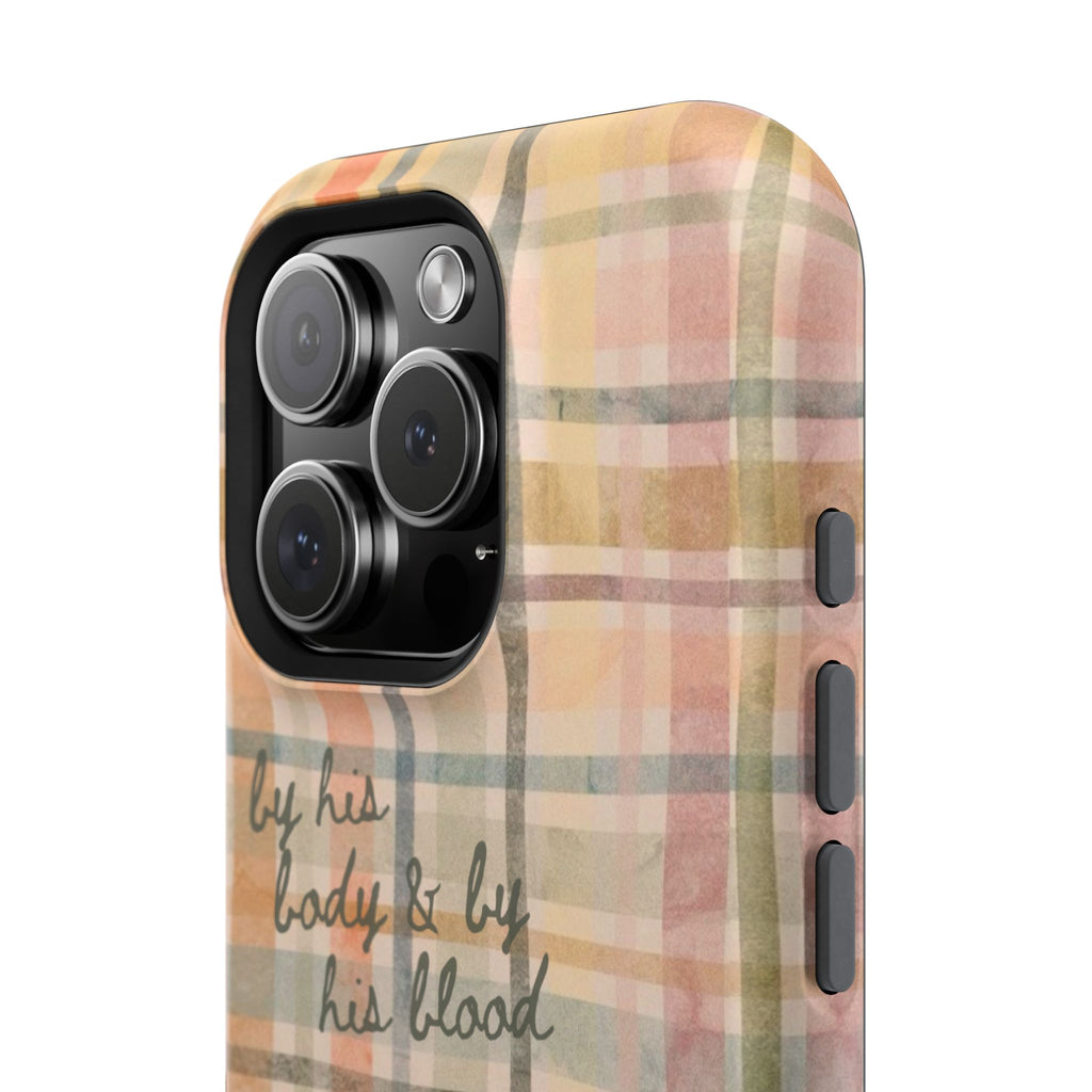 By his body & by his blood Phone Case | Christian matte Phone case