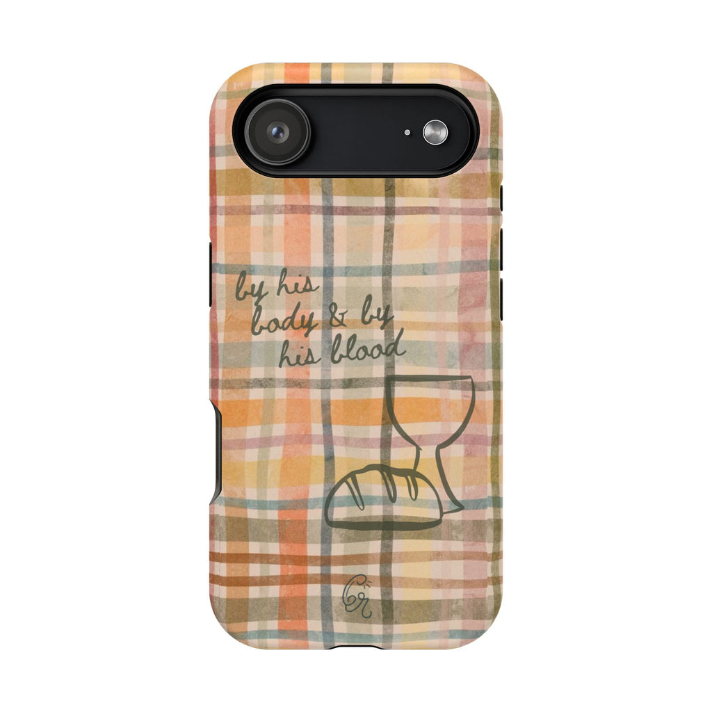 By his body & by his blood Phone Case | Christian matte Phone case