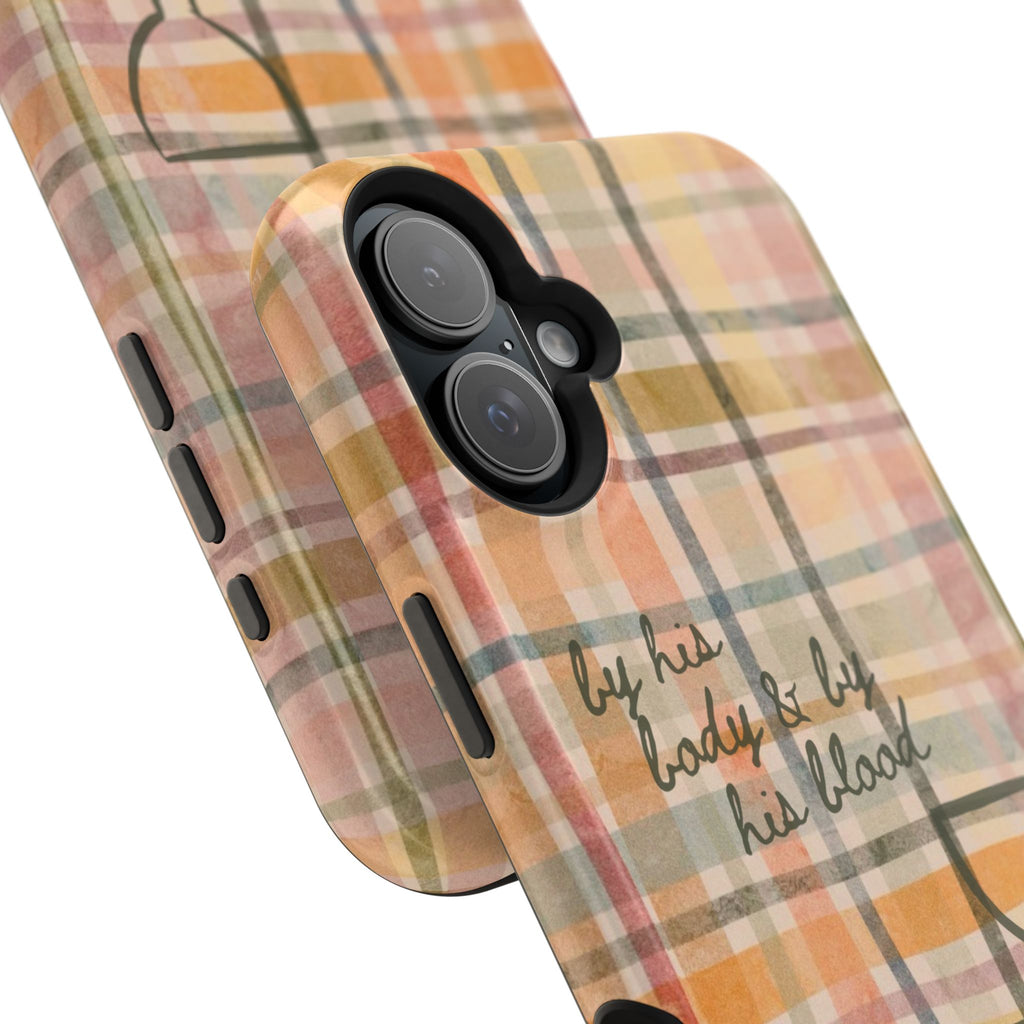 By his body & by his blood Phone Case | Christian matte Phone case