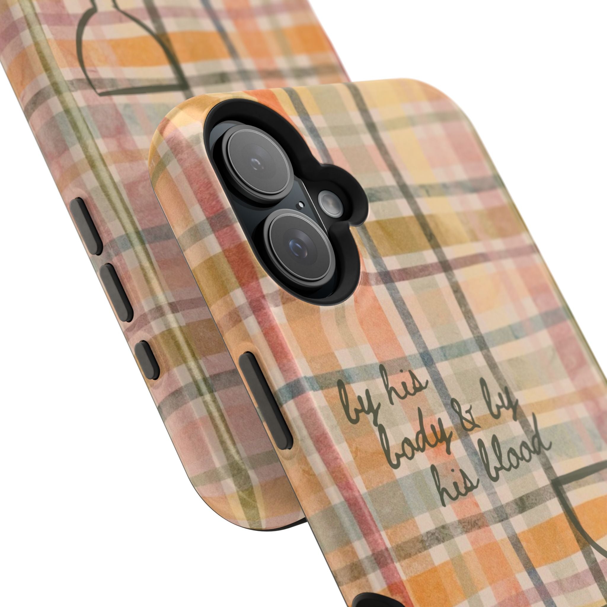 By his body & by his blood Phone Case | Christian matte Phone case