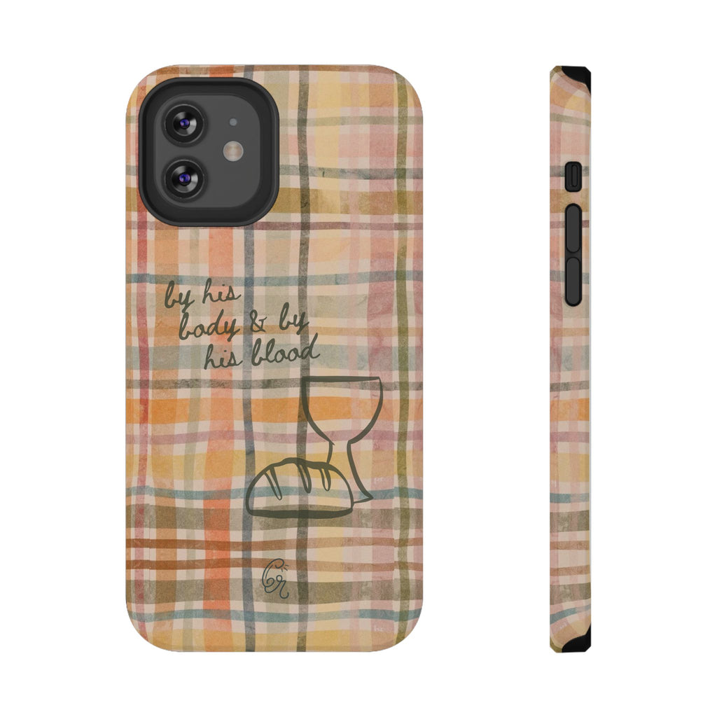 By his body & by his blood Phone Case | Christian matte Phone case