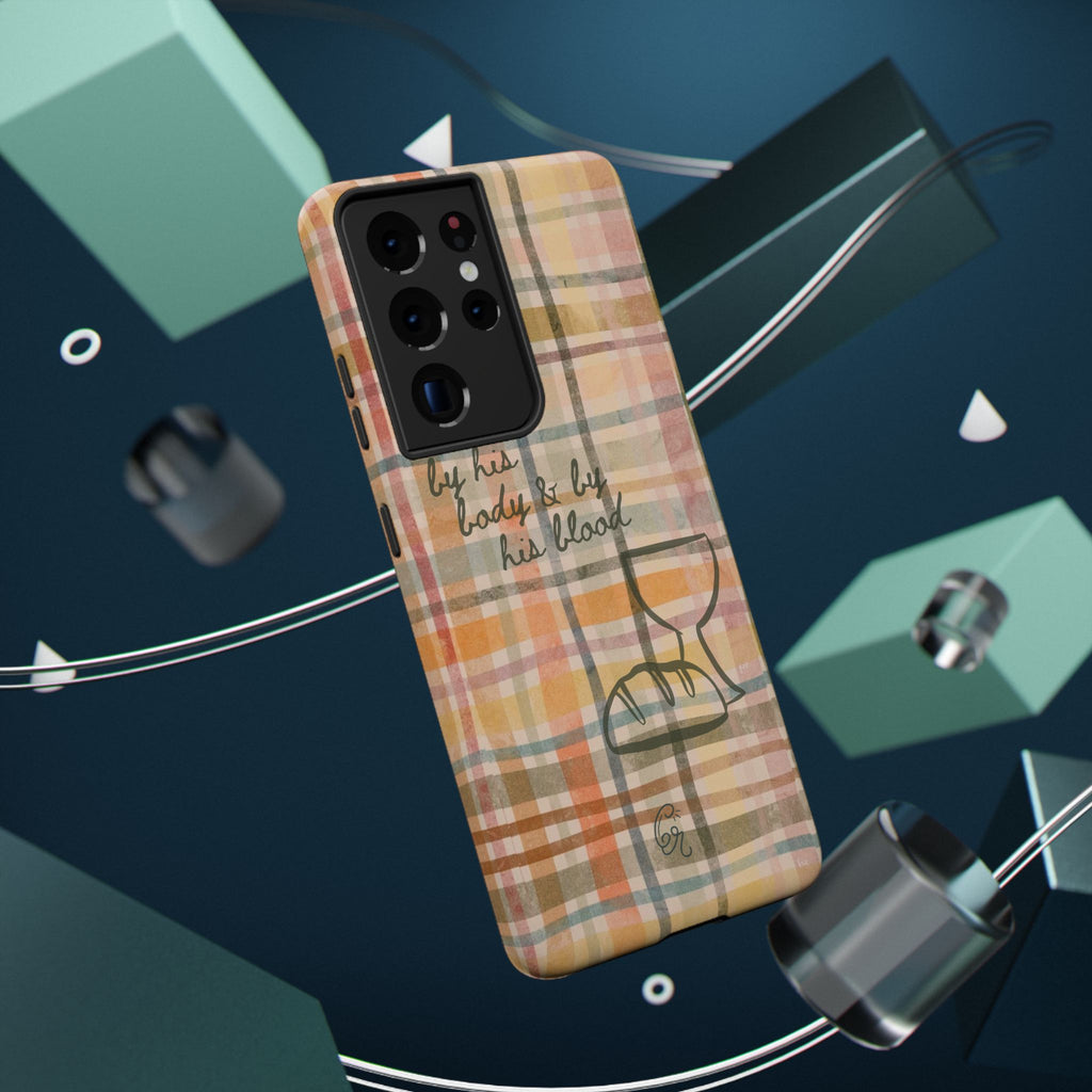 By his body & by his blood Phone Case | Christian matte Phone case