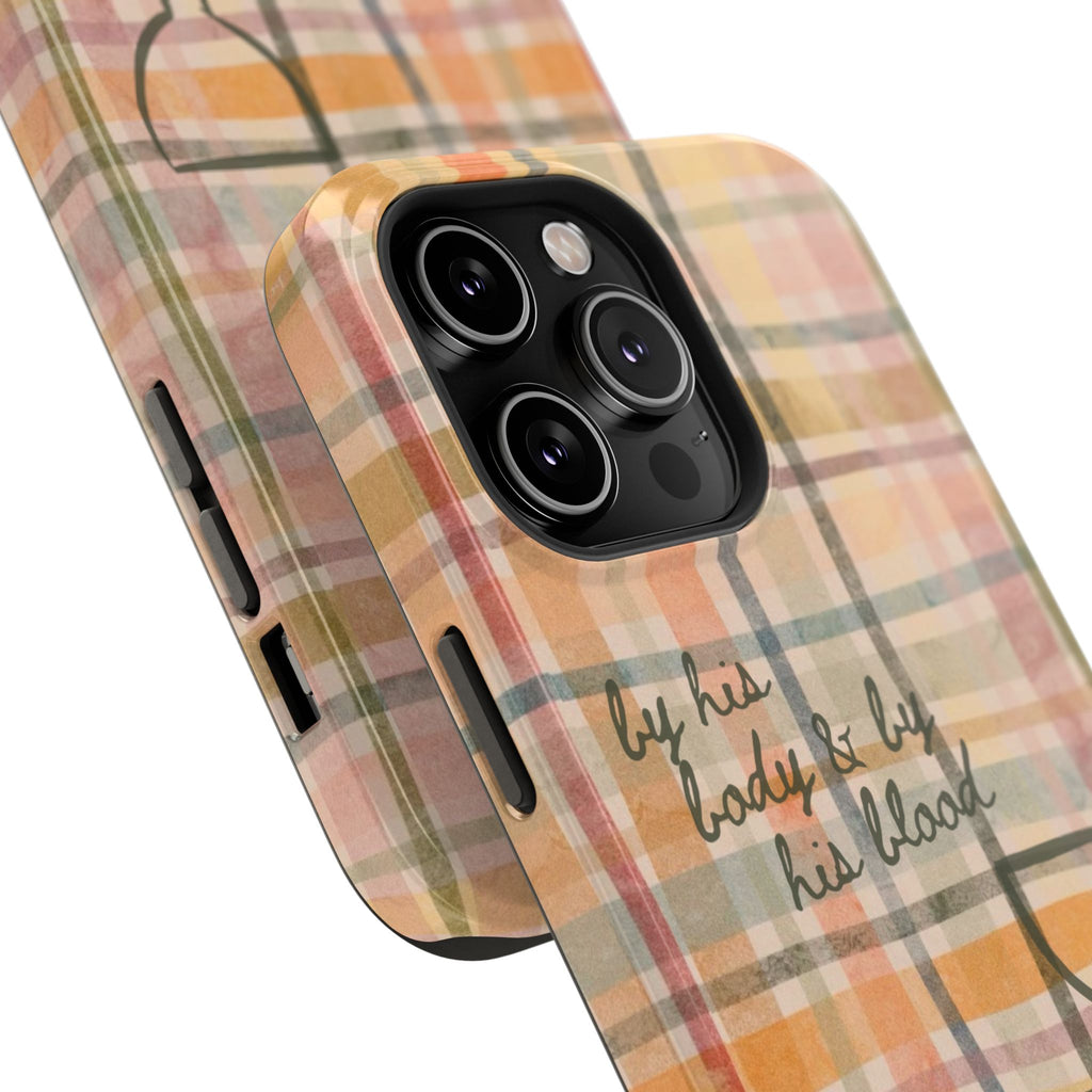 By his body & by his blood Phone Case | Christian matte Phone case