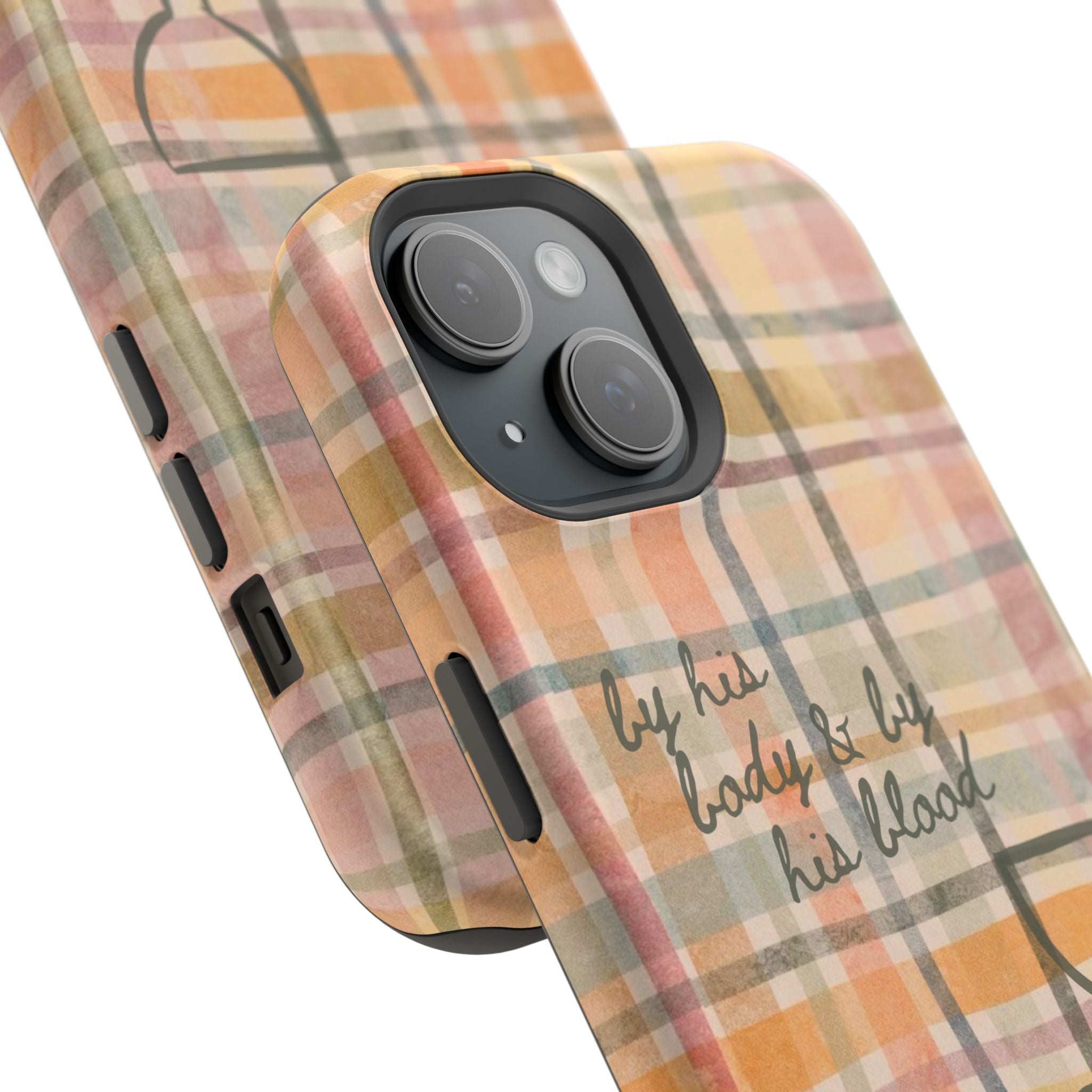 By his body & by his blood Phone Case | Christian matte Phone case