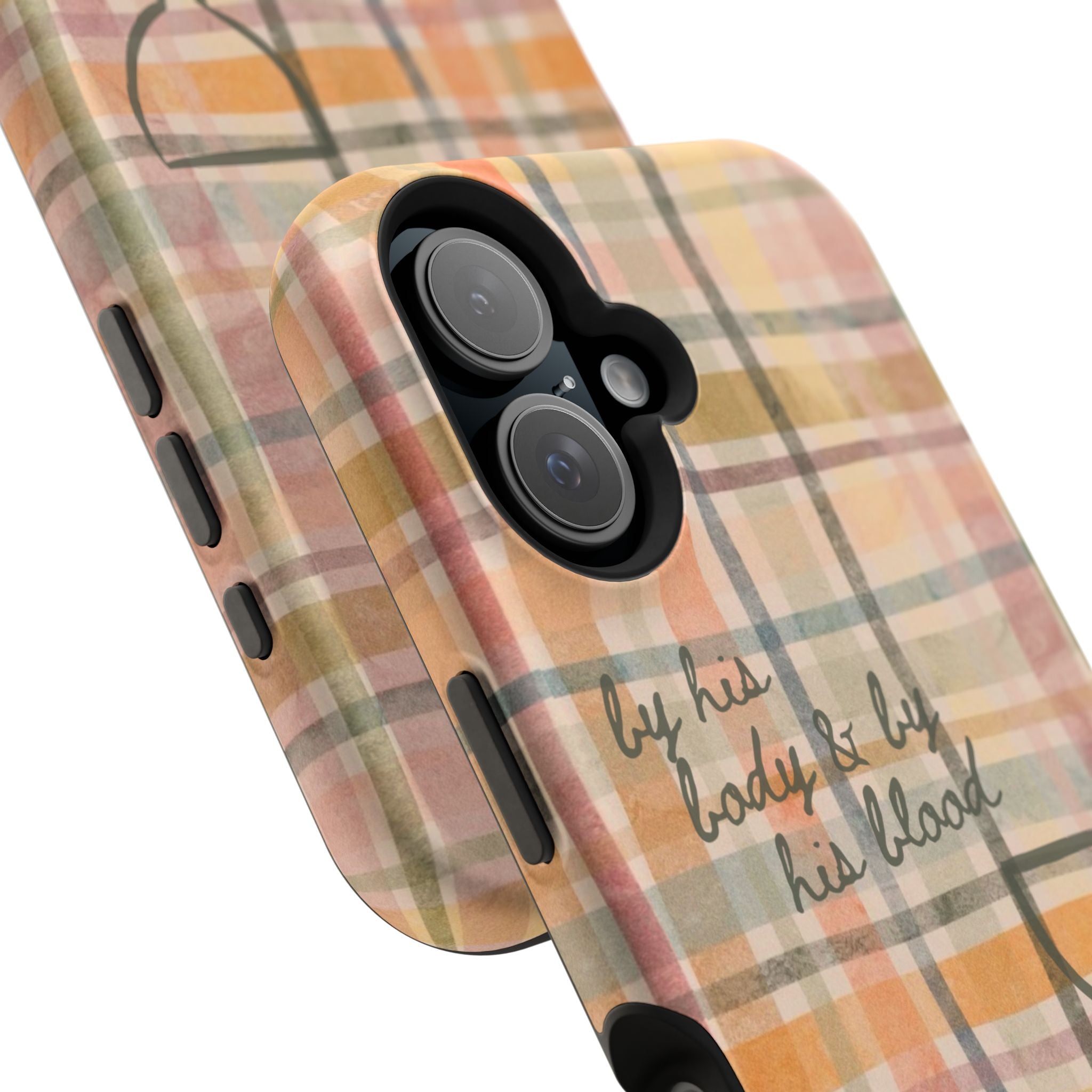 By his body & by his blood Phone Case | Christian matte Phone case