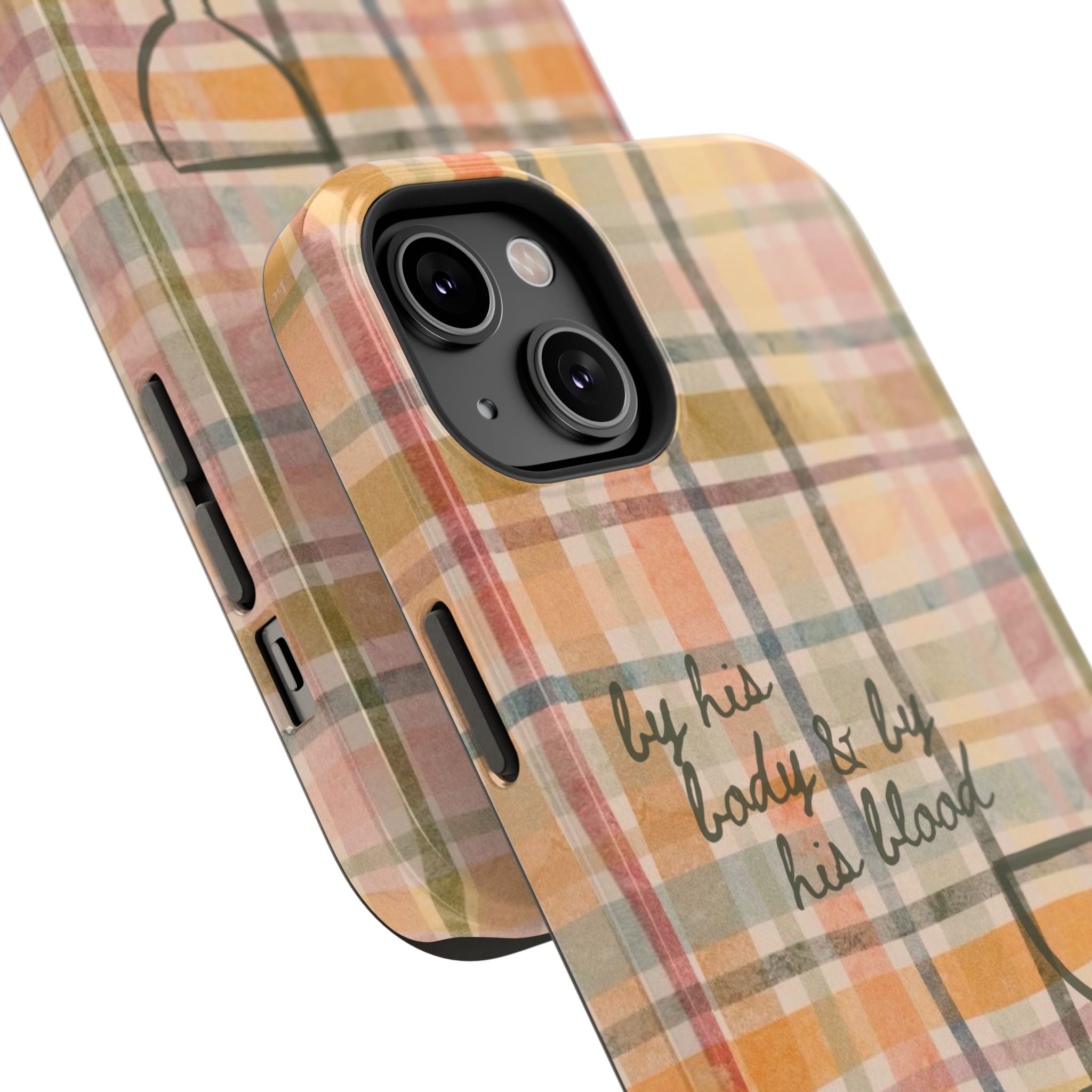 By his body & by his blood Phone Case | Christian matte Phone case