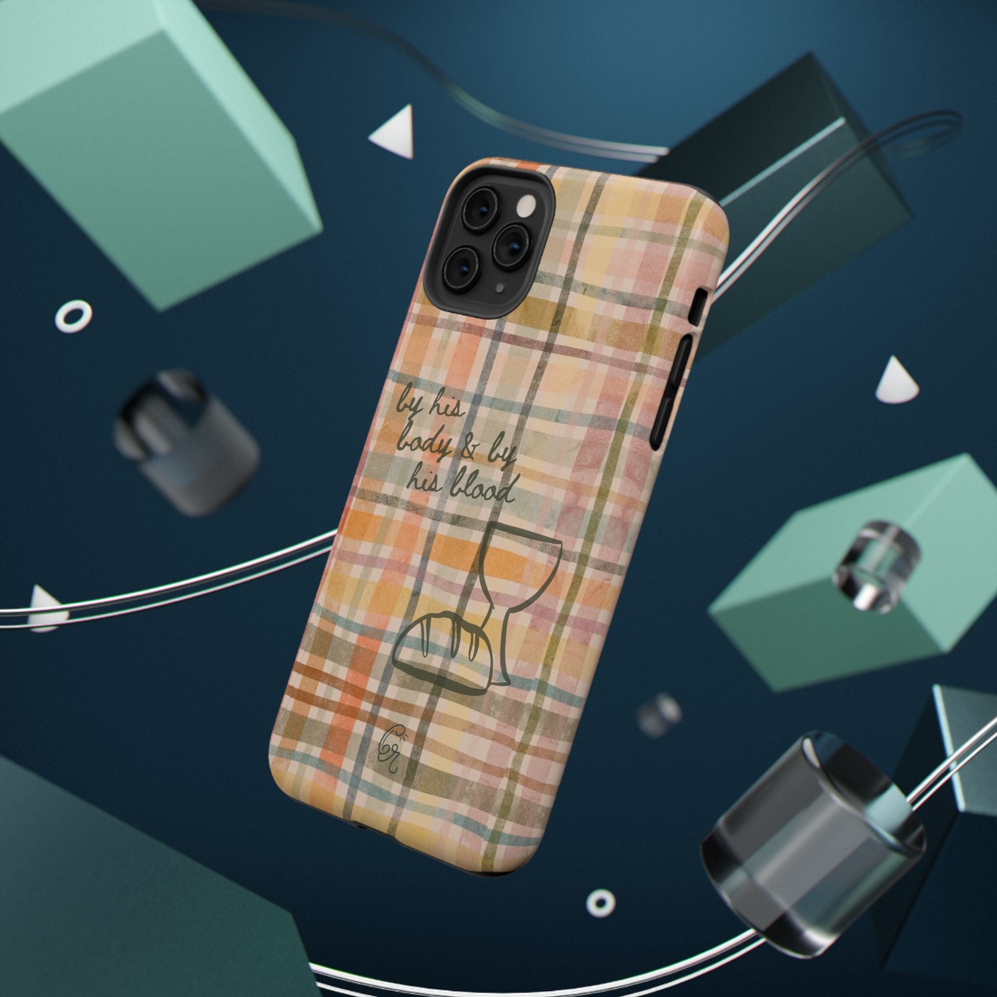 By his body & by his blood Phone Case | Christian matte Phone case