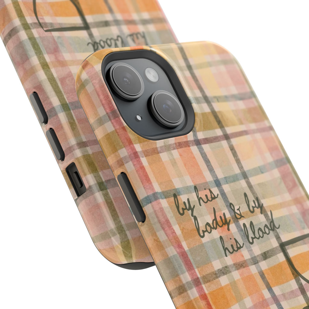By his body & by his blood Phone Case | Christian matte Phone case