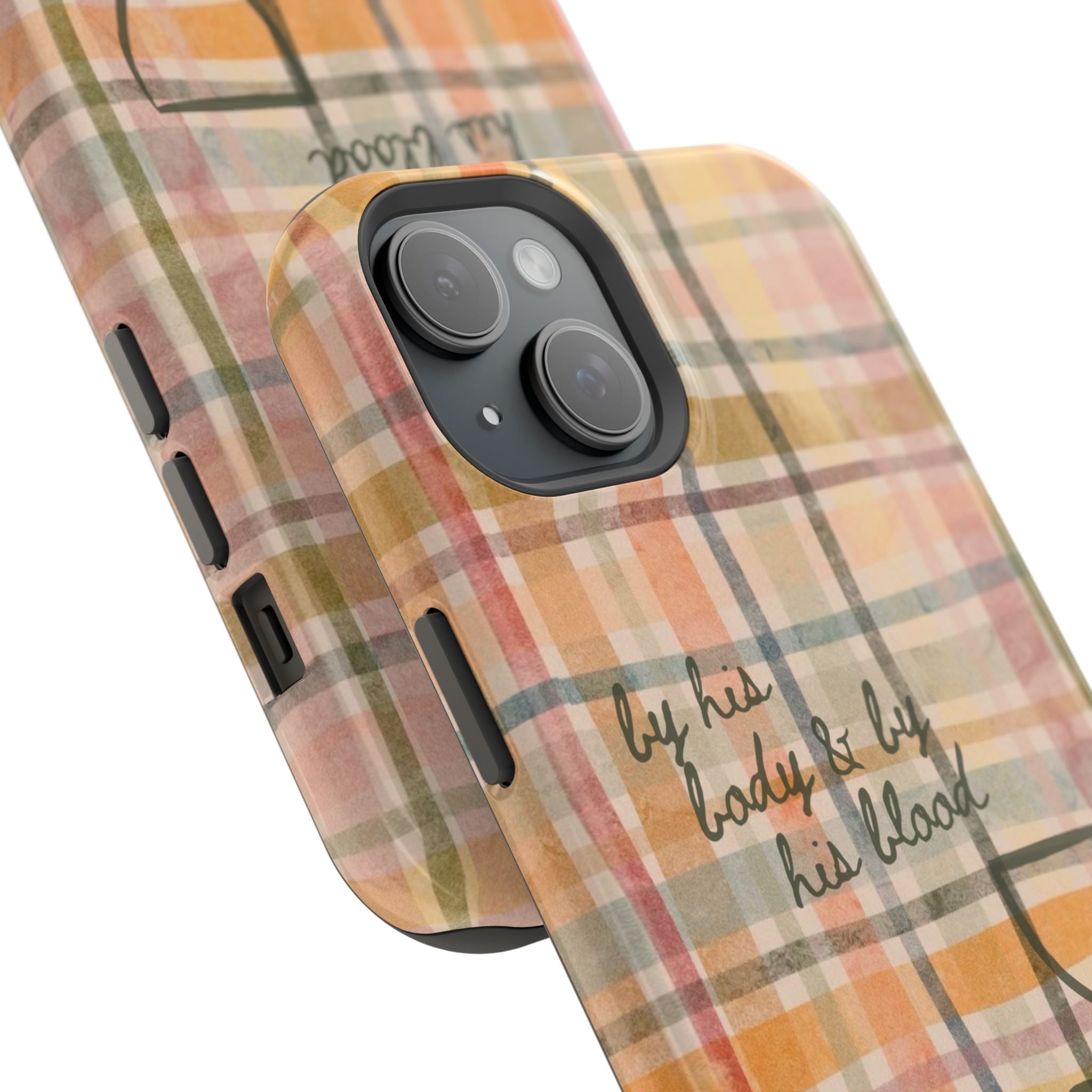 By his body & by his blood Phone Case | Christian matte Phone case