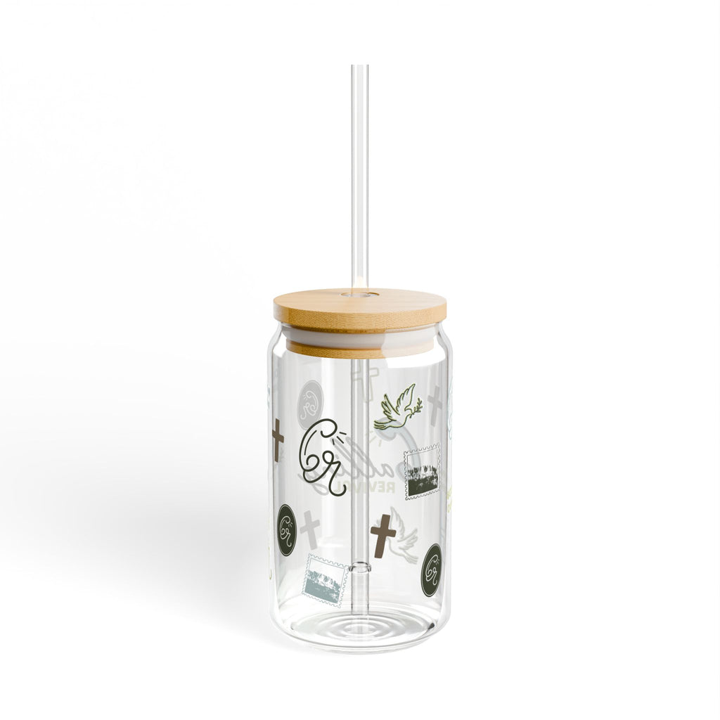 Calling Revival 16oz Glass Sipper — Coffee, Tea & Beverage Cup