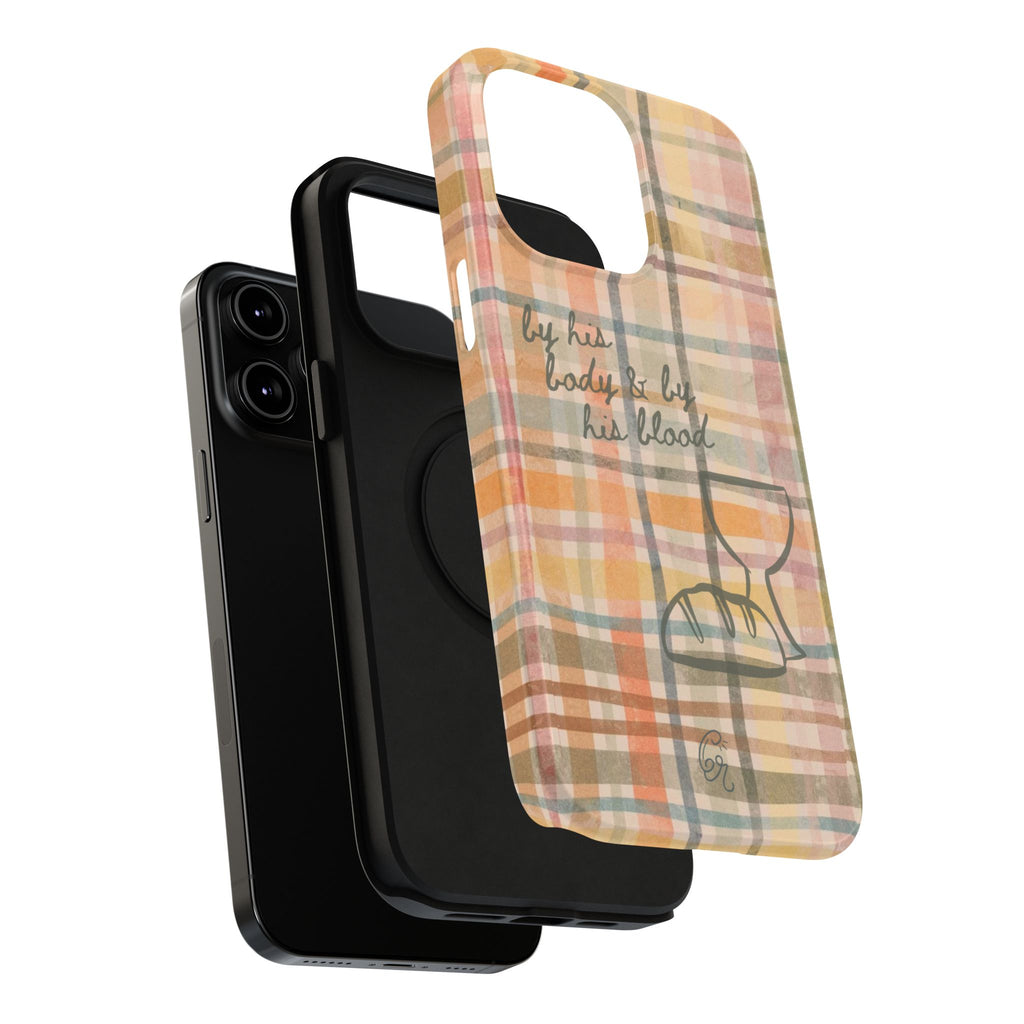 By his body & by his blood Phone Case | Christian matte Phone case