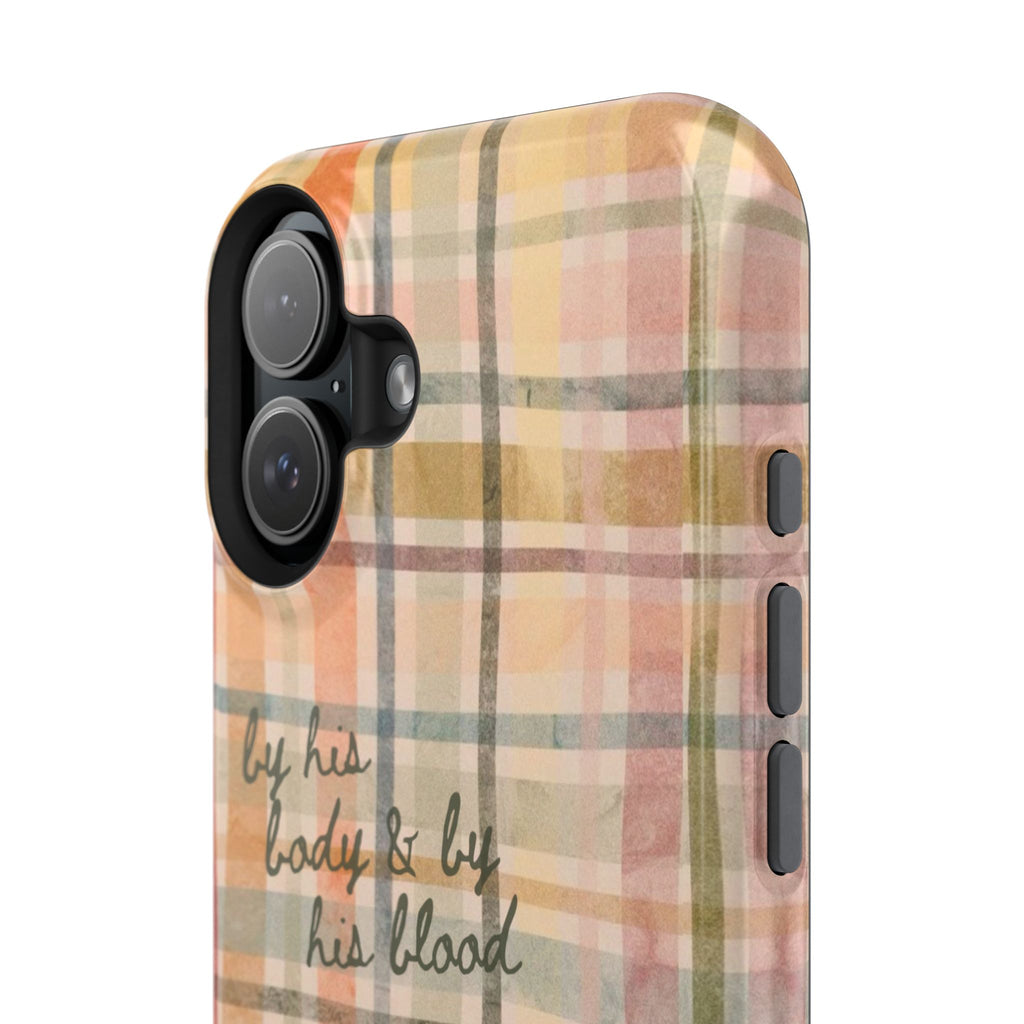 By his body & by his blood Phone Case | Christian matte Phone case