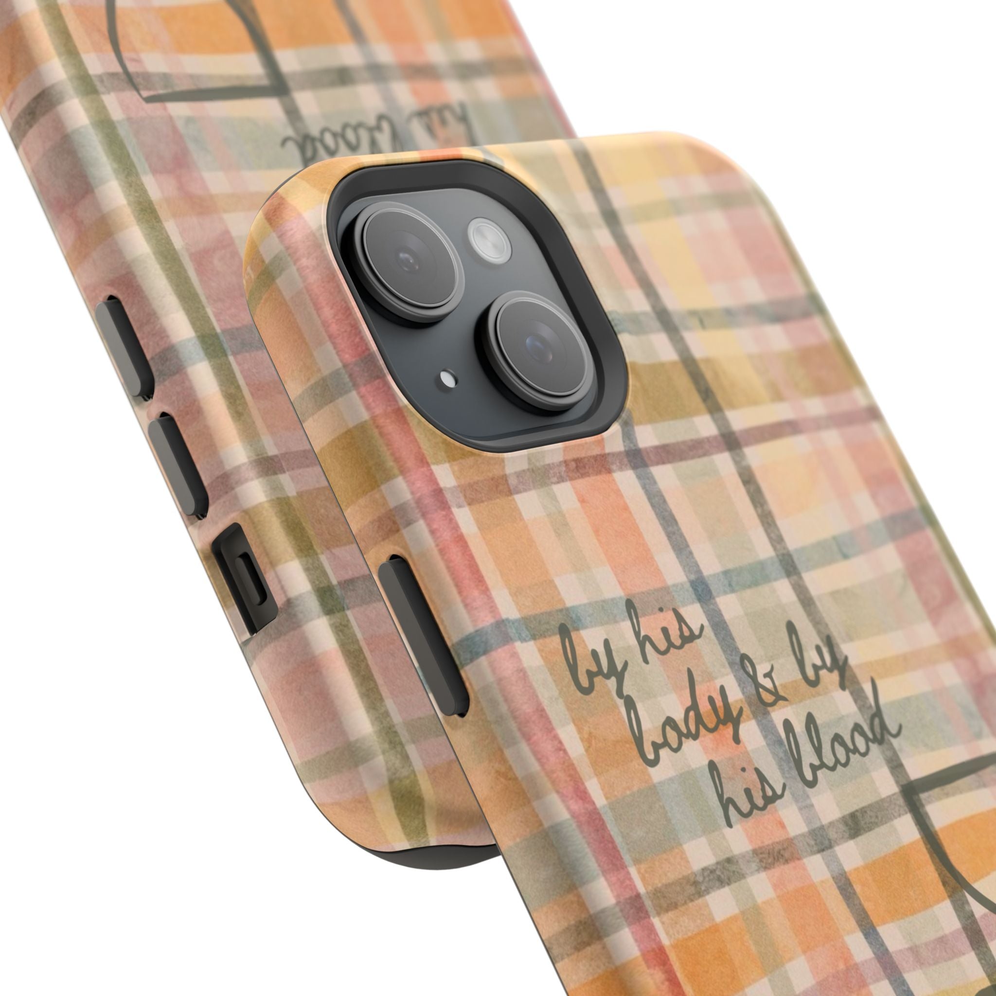 By his body & by his blood Phone Case | Christian matte Phone case