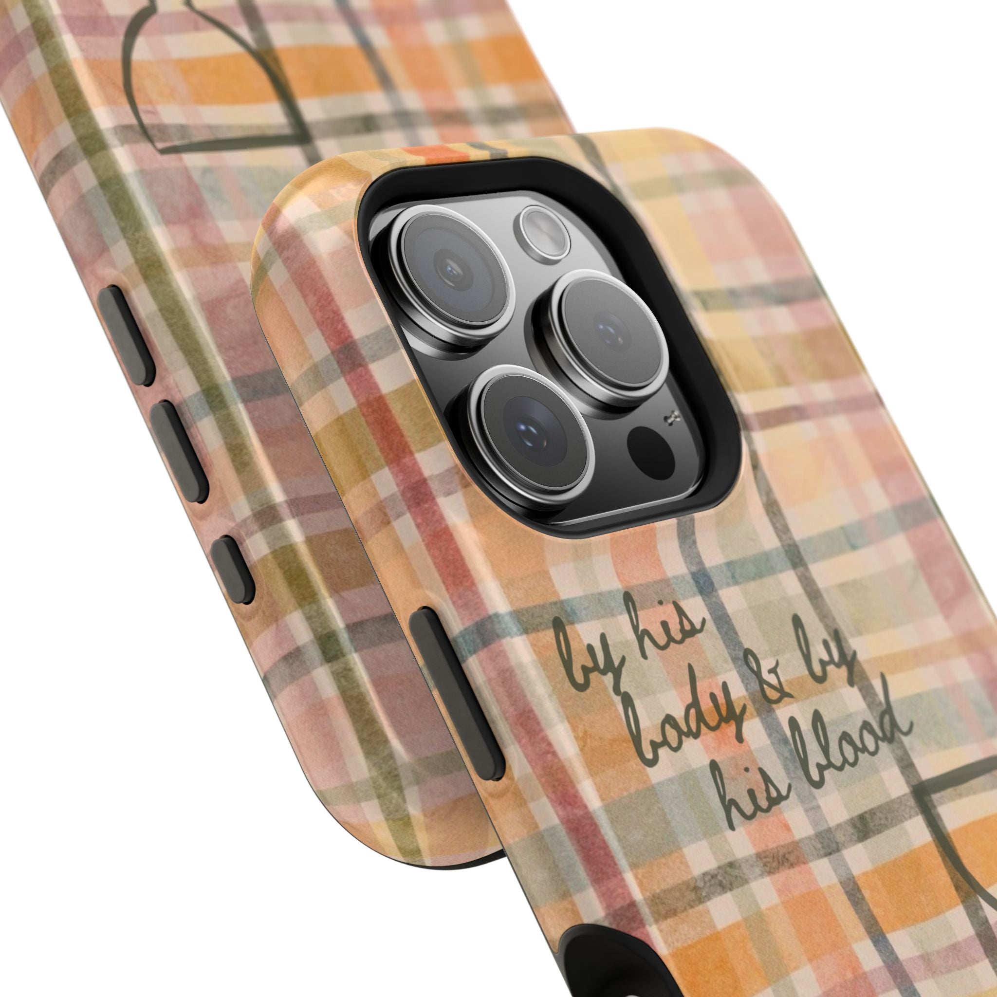 By his body & by his blood Phone Case | Christian matte Phone case
