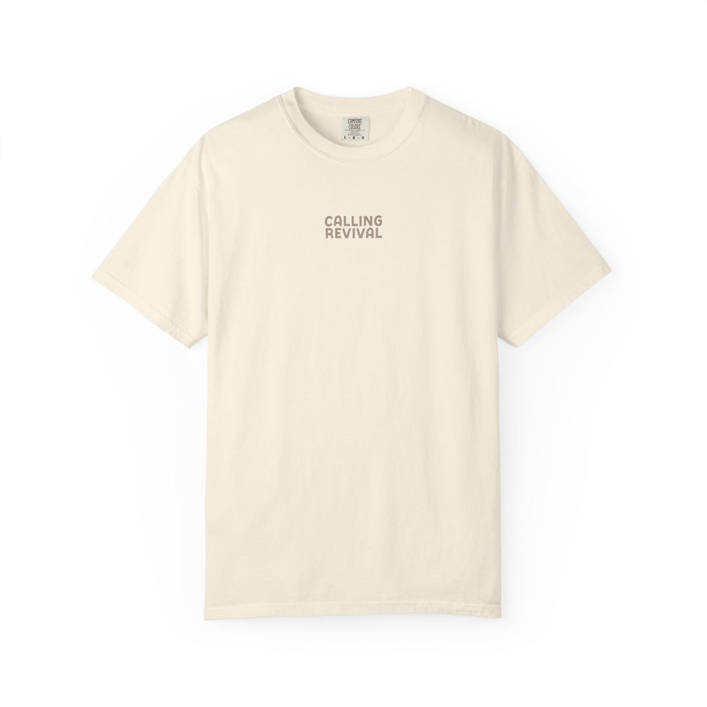Prayer Works Cross T‑Shirt — Garment-Dyed Christian Tee