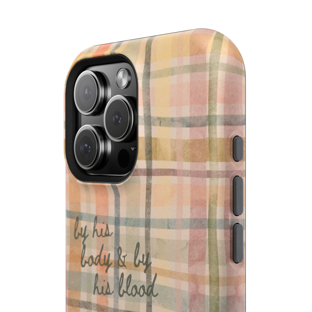 By his body & by his blood Phone Case | Christian matte Phone case
