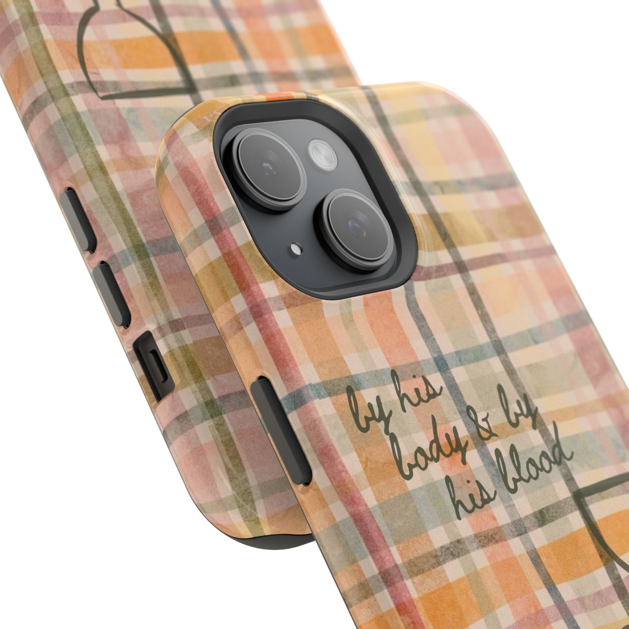 By his body & by his blood Phone Case | Christian matte Phone case