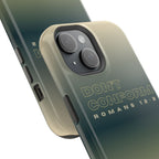 Romans 12:2 Christian Magsafe iPhone Case | Impact-Resistant Phone Case